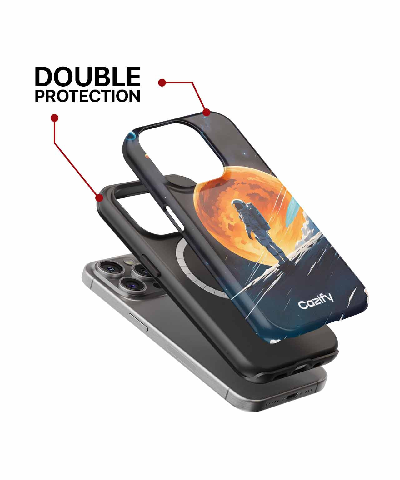 Cosmic Adventure of the Spacewalker iPhone case Case Cazify - Delivery Canada