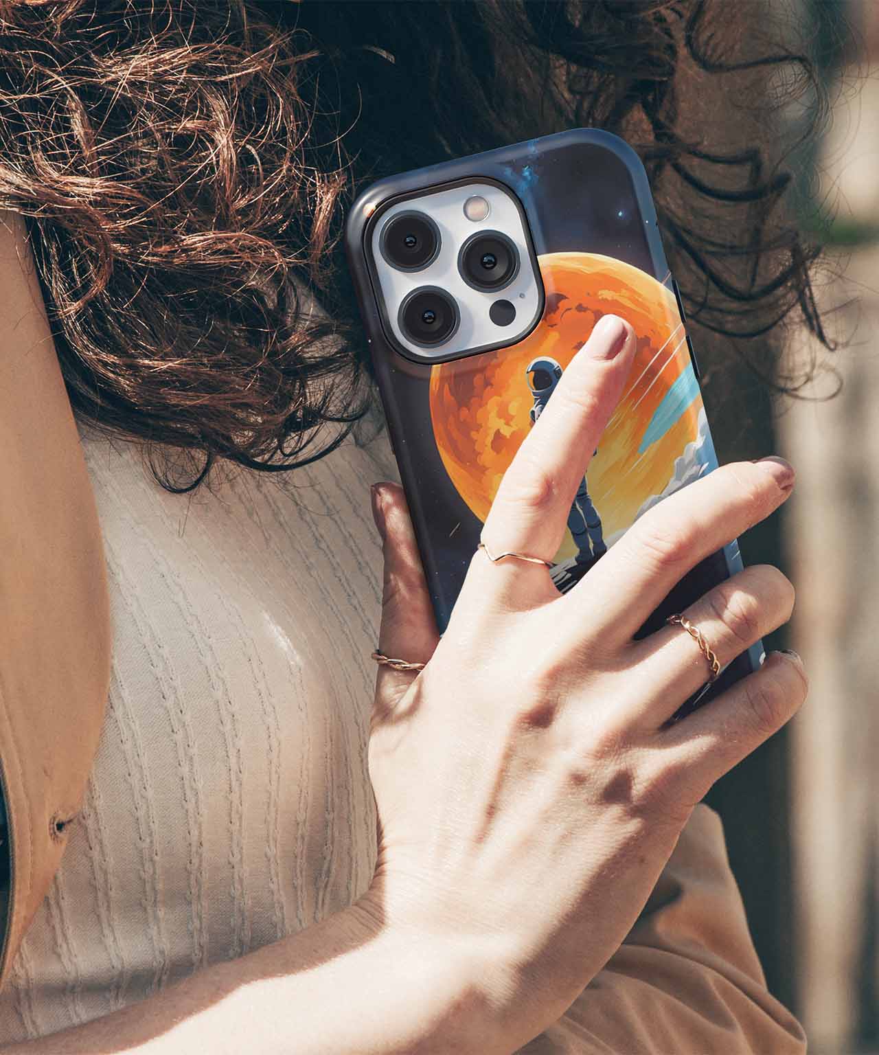 Cosmic Adventure of the Spacewalker iPhone case Case Cazify - Delivery Canada