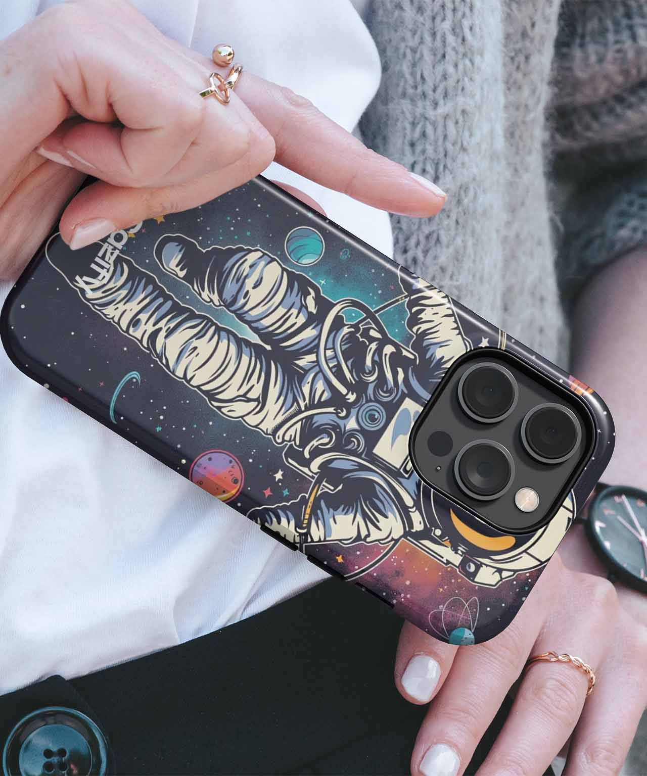 Cosmic Adventurer in Space Suit iPhone case Case Cazify - Delivery Canada