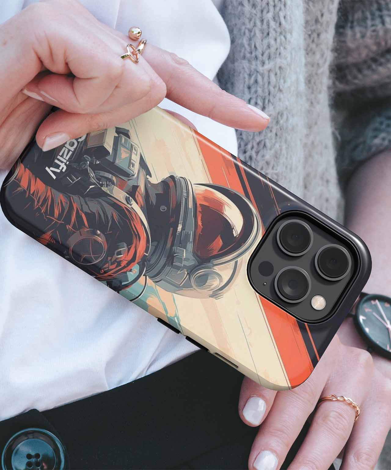 Cosmic Adventures in a Daring Spacesuit iPhone case Case Cazify - Delivery Canada