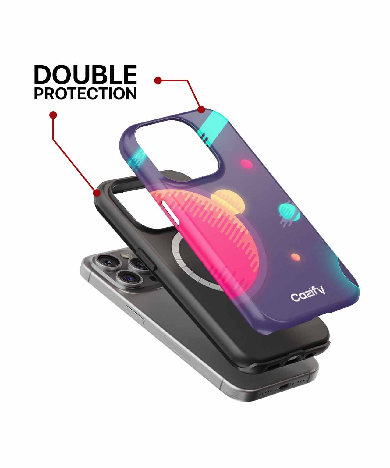 Cosmic Adventures in Colorful Space iPhone case Case Cazify - Delivery Canada