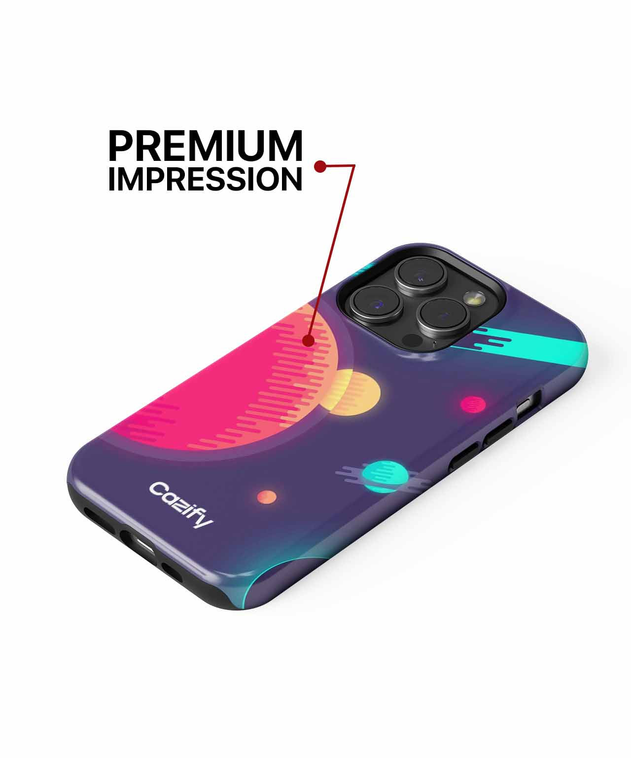 Cosmic Adventures in Colorful Space iPhone case Case Cazify - Delivery Canada