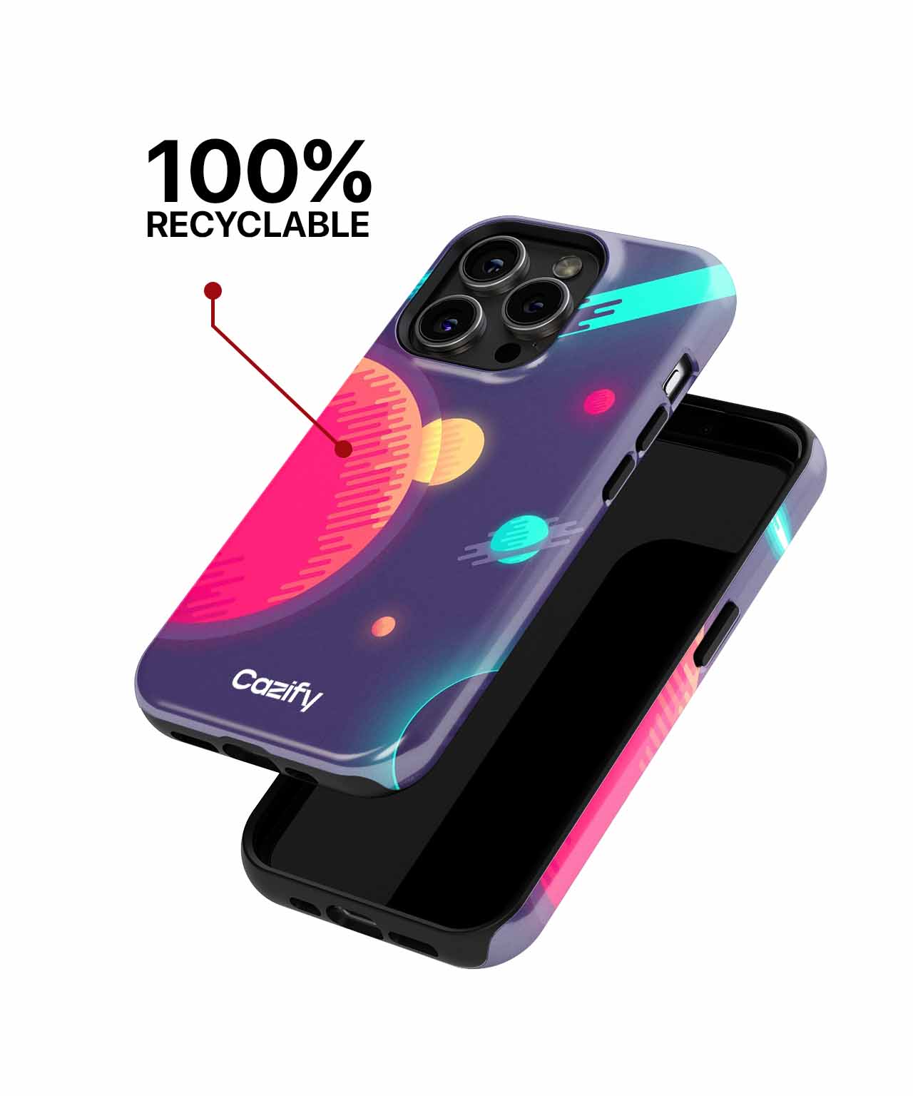 Cosmic Adventures in Colorful Space iPhone case Case Cazify - Delivery Canada