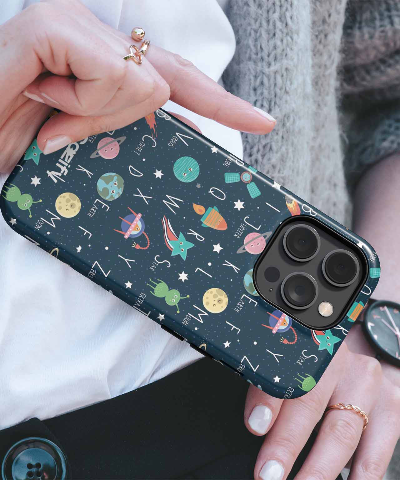 Cosmic Alphabet Adventure for Kids iPhone case Case Cazify - Delivery Canada