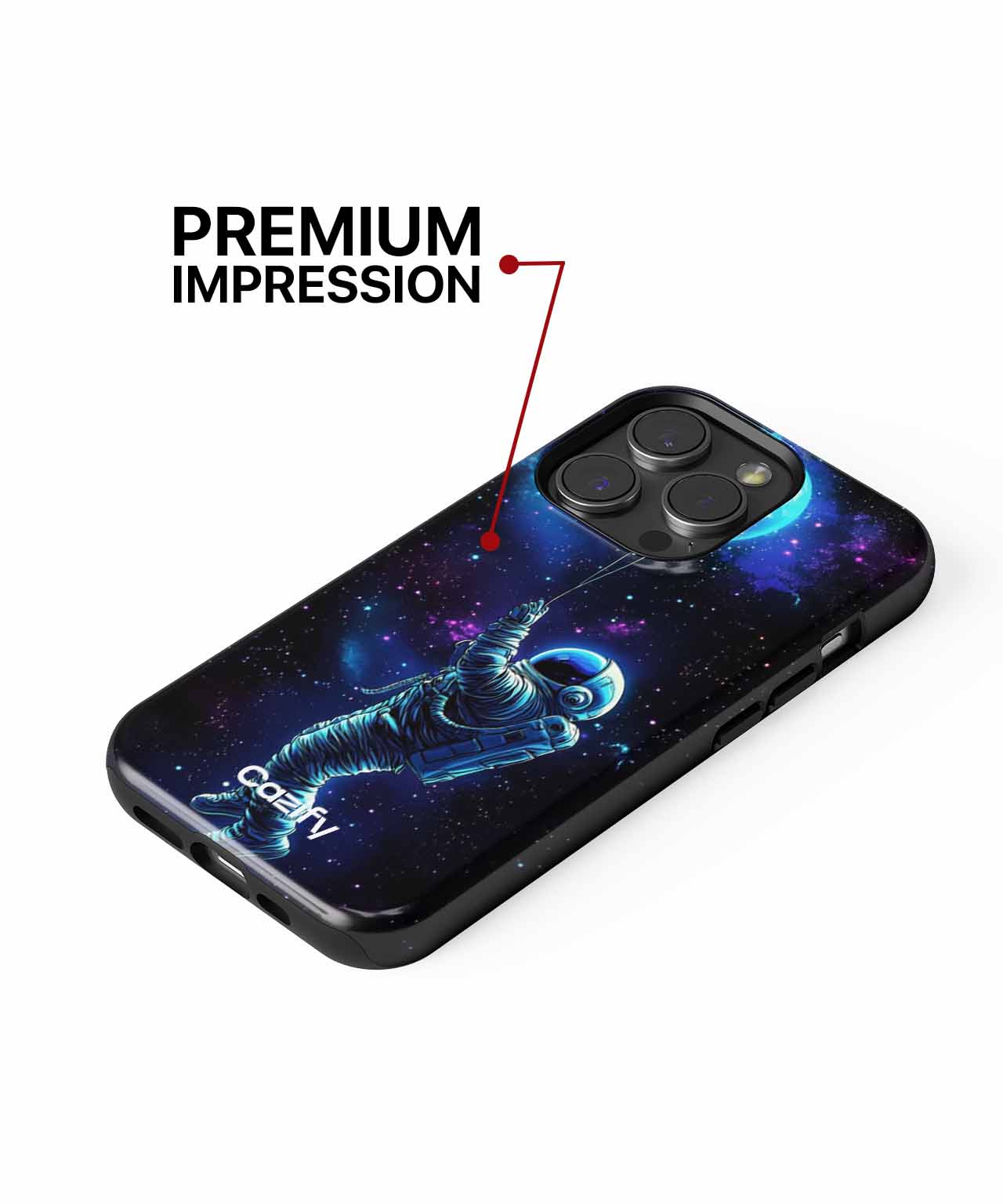 Cosmic Balloon Adventure in Space iPhone case Case Cazify - Delivery Canada