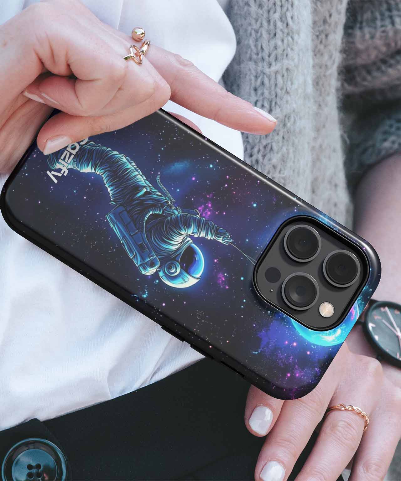 Cosmic Balloon Adventure in Space iPhone case Case Cazify - Delivery Canada