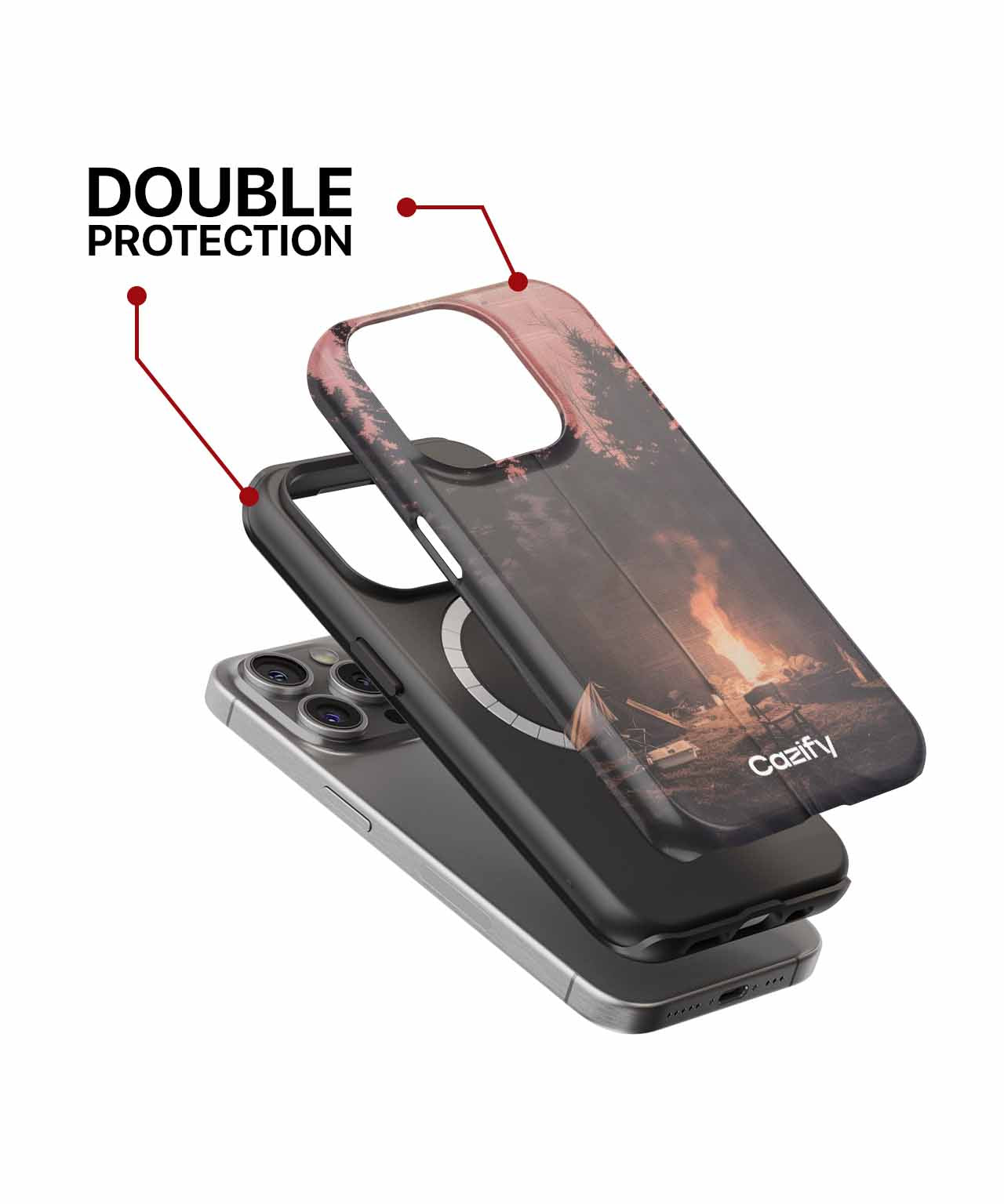 Cozy Campfire Adventures Under Starry Skies iPhone case Case Cazify - Delivery Canada