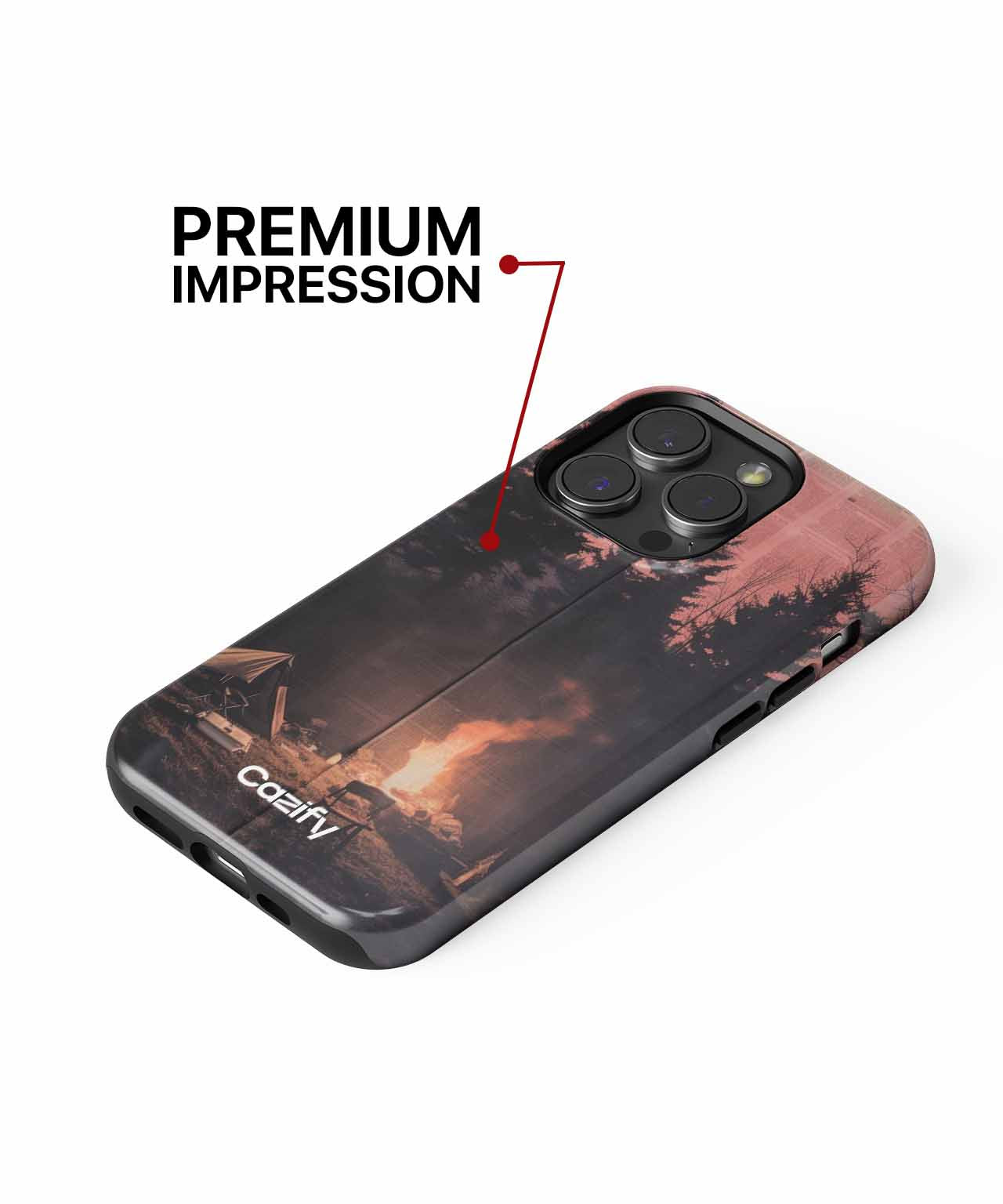 Cozy Campfire Adventures Under Starry Skies iPhone case Case Cazify - Delivery Canada