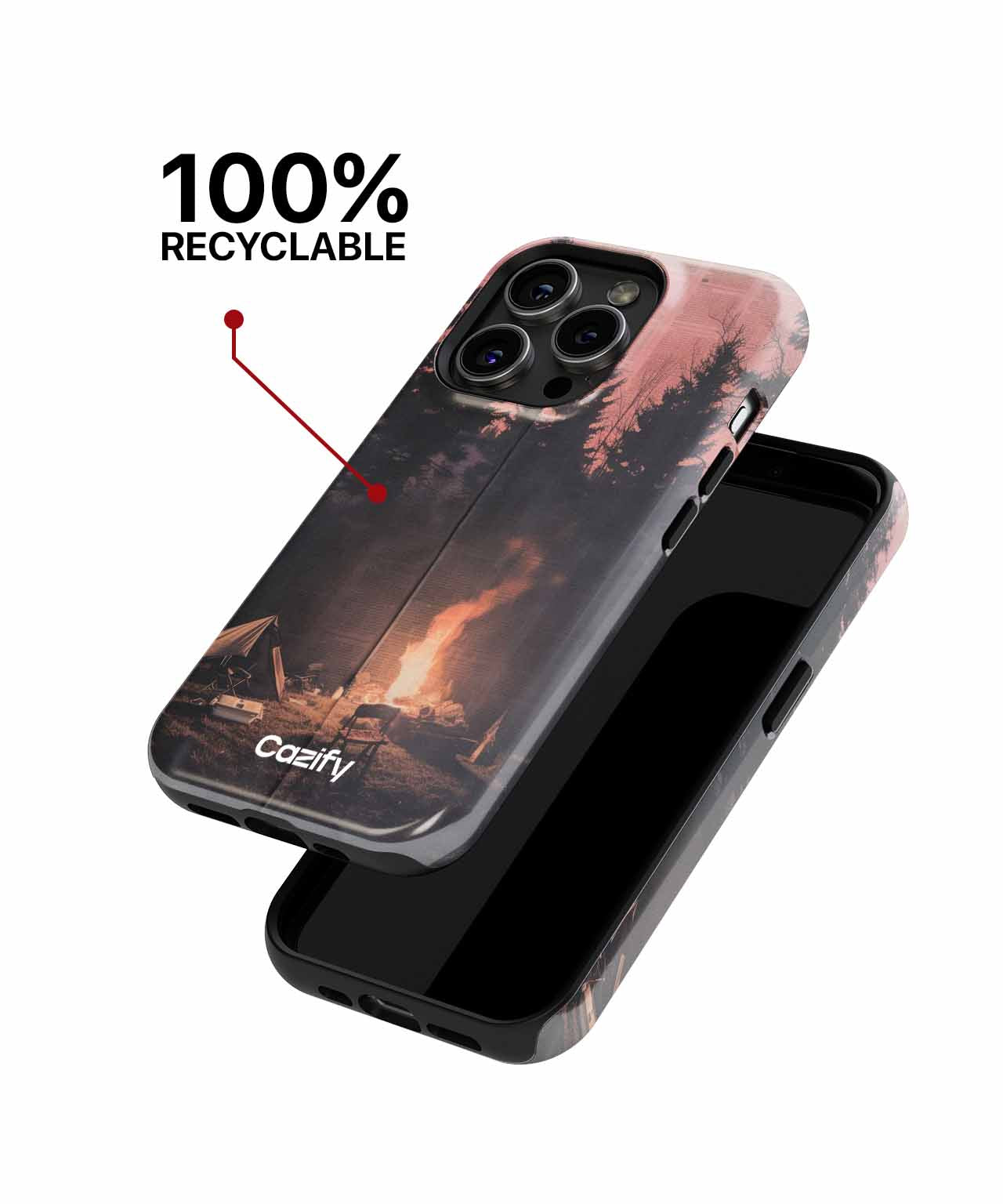 Cozy Campfire Adventures Under Starry Skies iPhone case Case Cazify - Delivery Canada