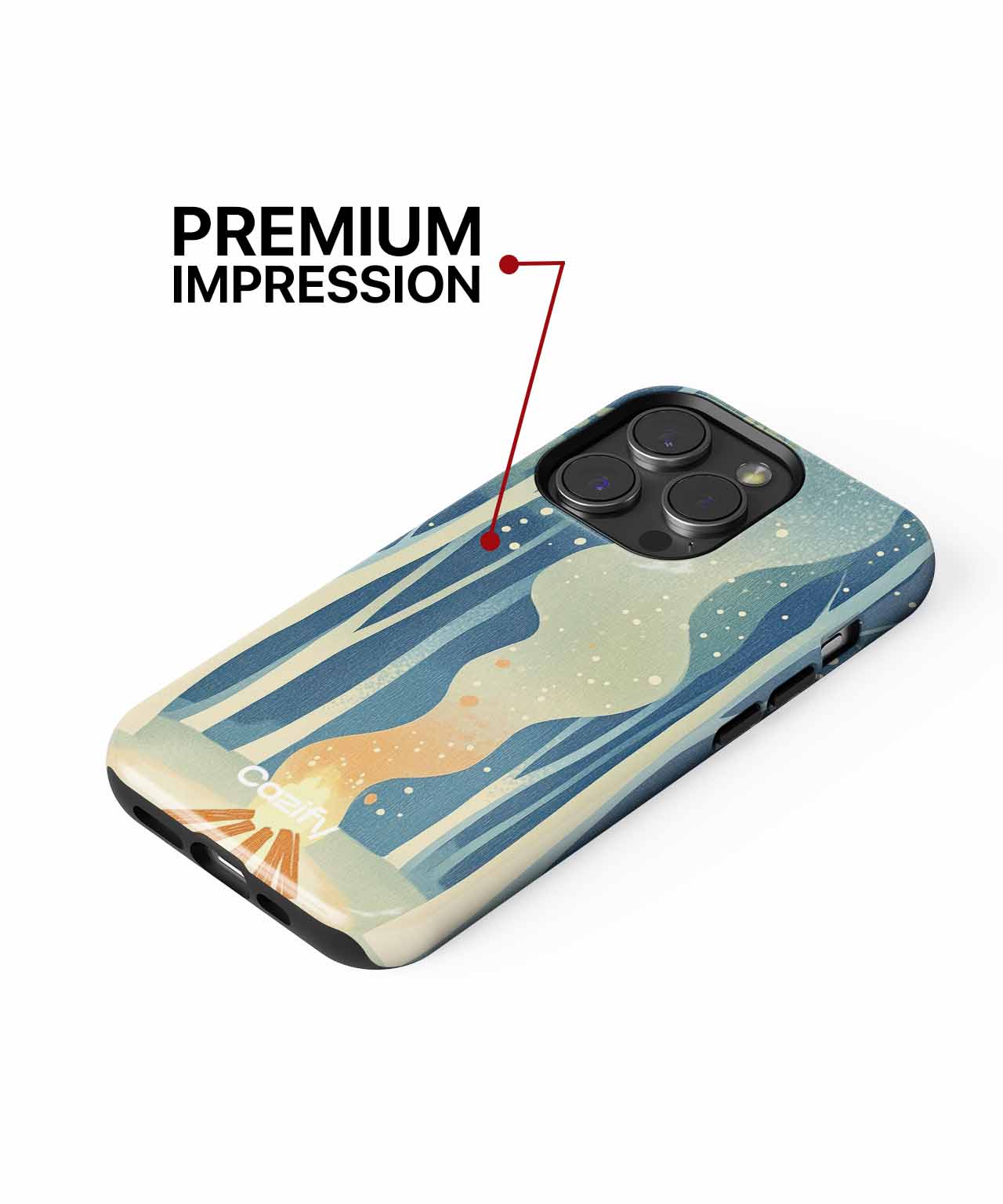 Cozy Campfire Under Starry Skies iPhone case Case Cazify - Delivery Canada