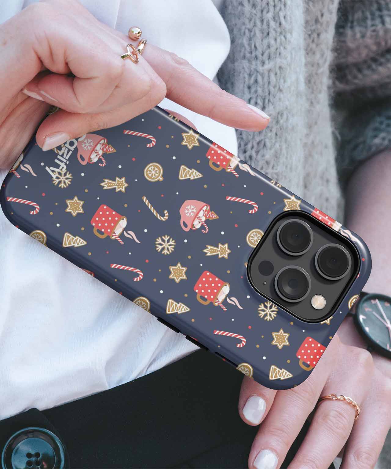 Cozy Hot Chocolate Winter Wonderland iPhone case Case Cazify - Delivery Canada