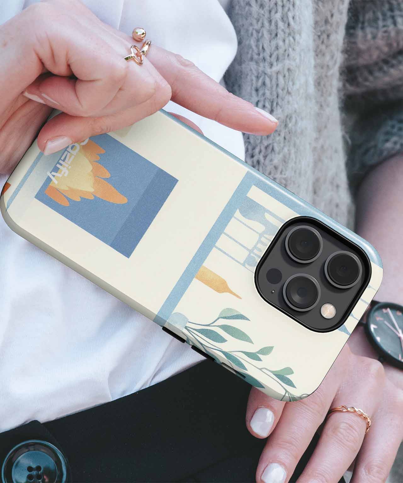 Cozy Warm Hearth with Decorative Plants iPhone case Case Cazify - Delivery Canada
