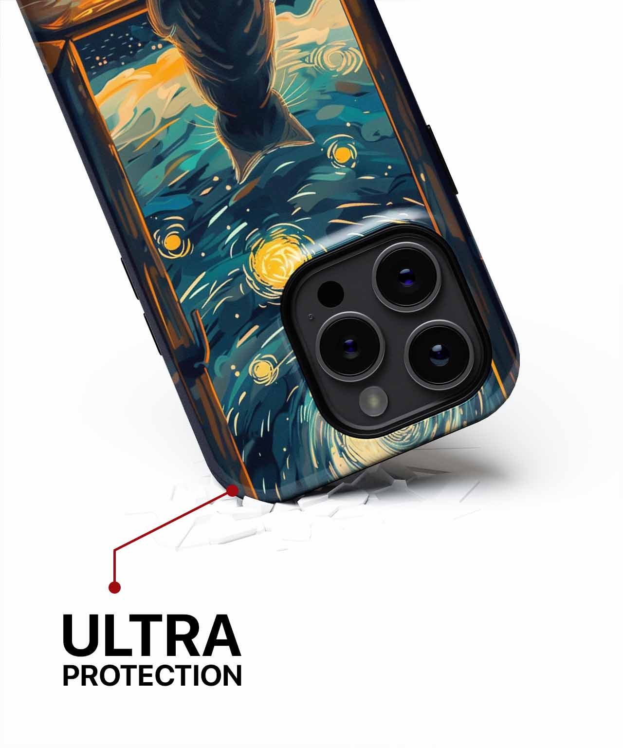 Curious Cat Stargazing Through Window iPhone case Case Cazify - Delivery Canada