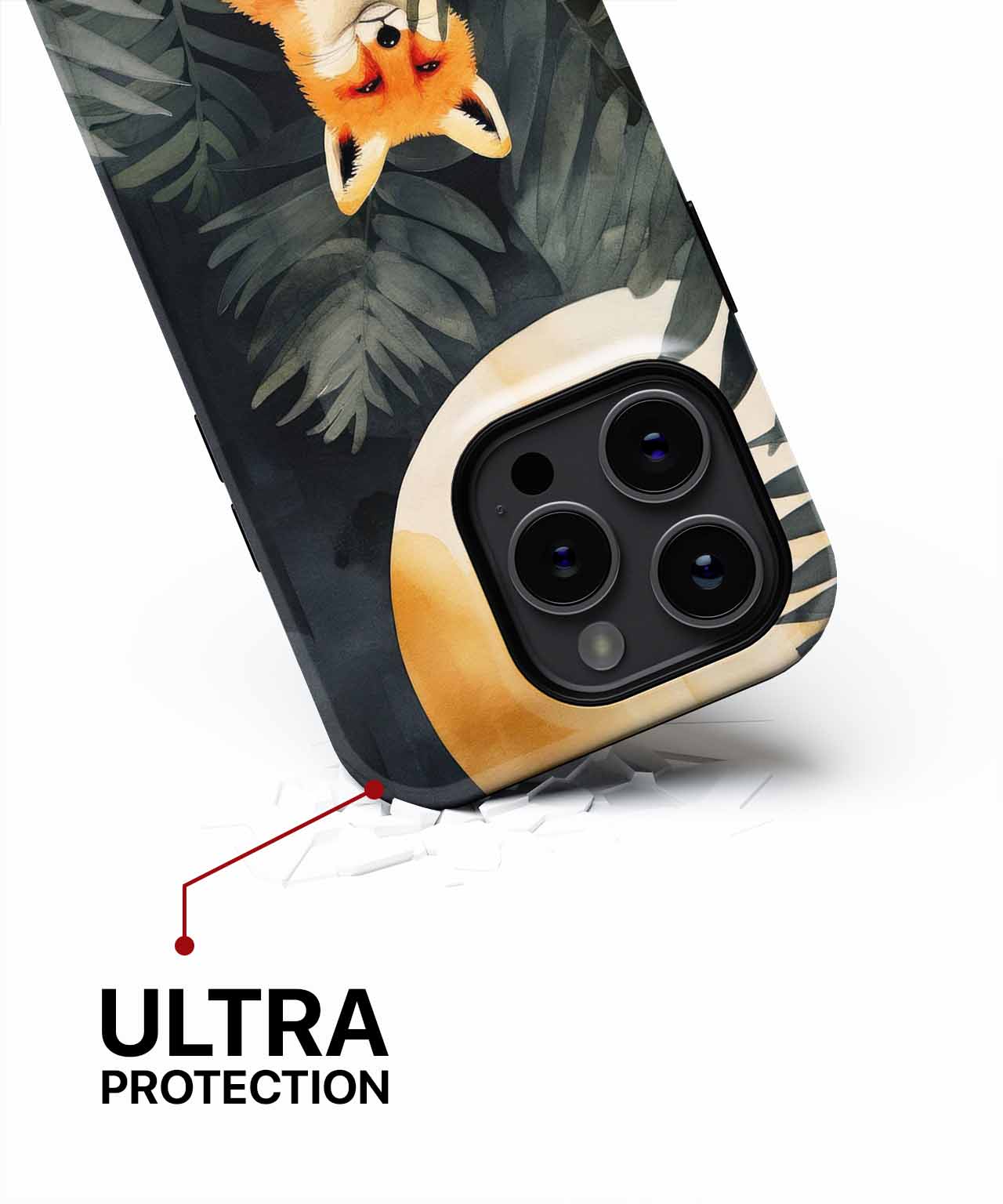 Curious Fox in Nighttime Jungle iPhone case Case Cazify - Delivery Canada