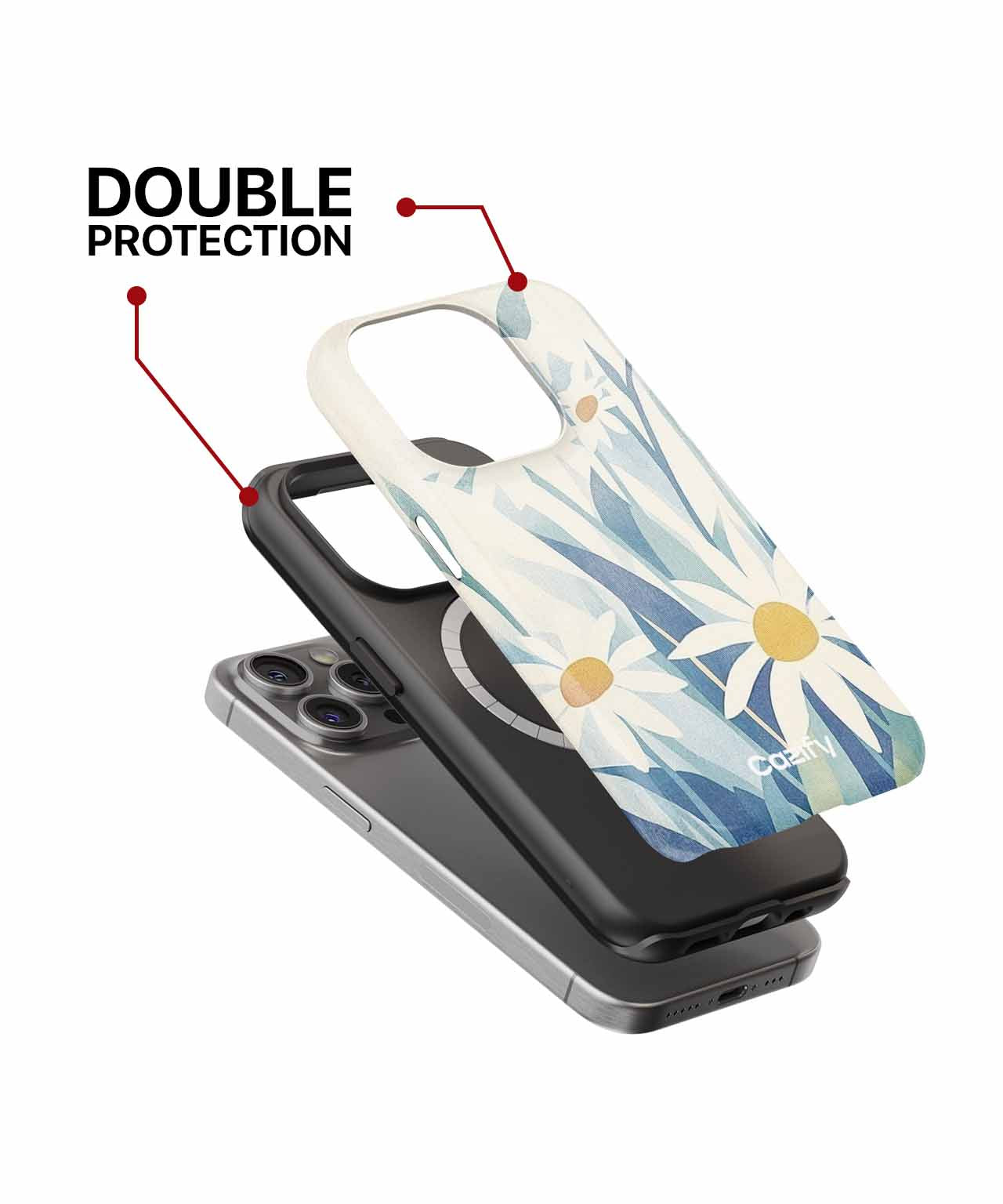 Daisy Delightful Floral Whimsy iPhone case Case Cazify - Delivery Canada