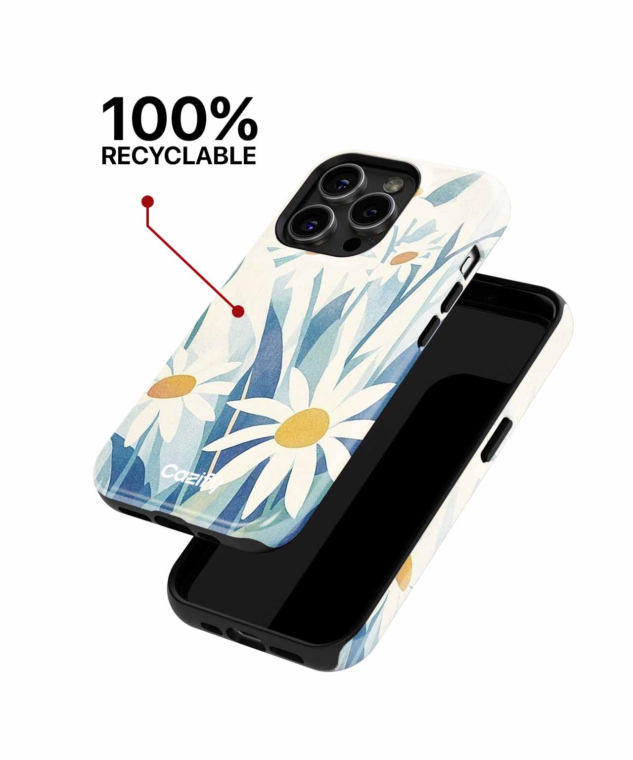 Daisy Delightful Floral Whimsy iPhone case Case Cazify - Delivery Canada