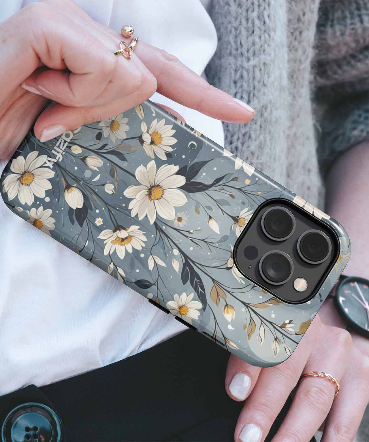Daisy Dreams in a Moonlit Garden iPhone case Case Cazify - Delivery Canada
