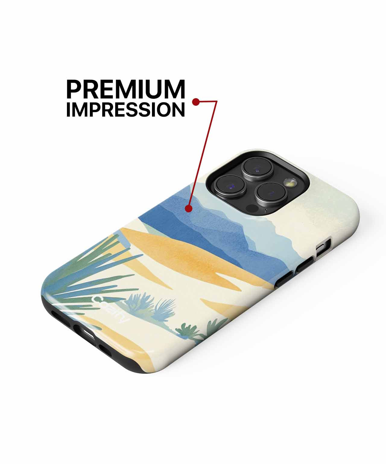 Desert Dreamscape with Colorful Cacti iPhone case Case Cazify - Delivery Canada