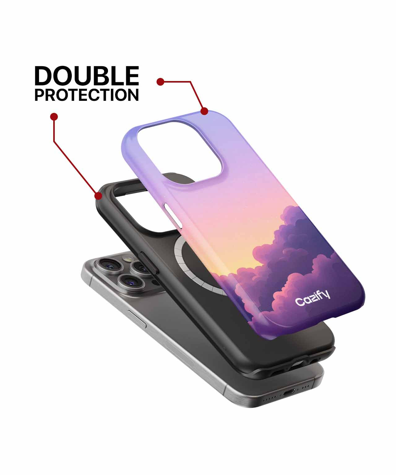 Dreamy Colorful Sky Dance iPhone case Case Cazify - Delivery Canada