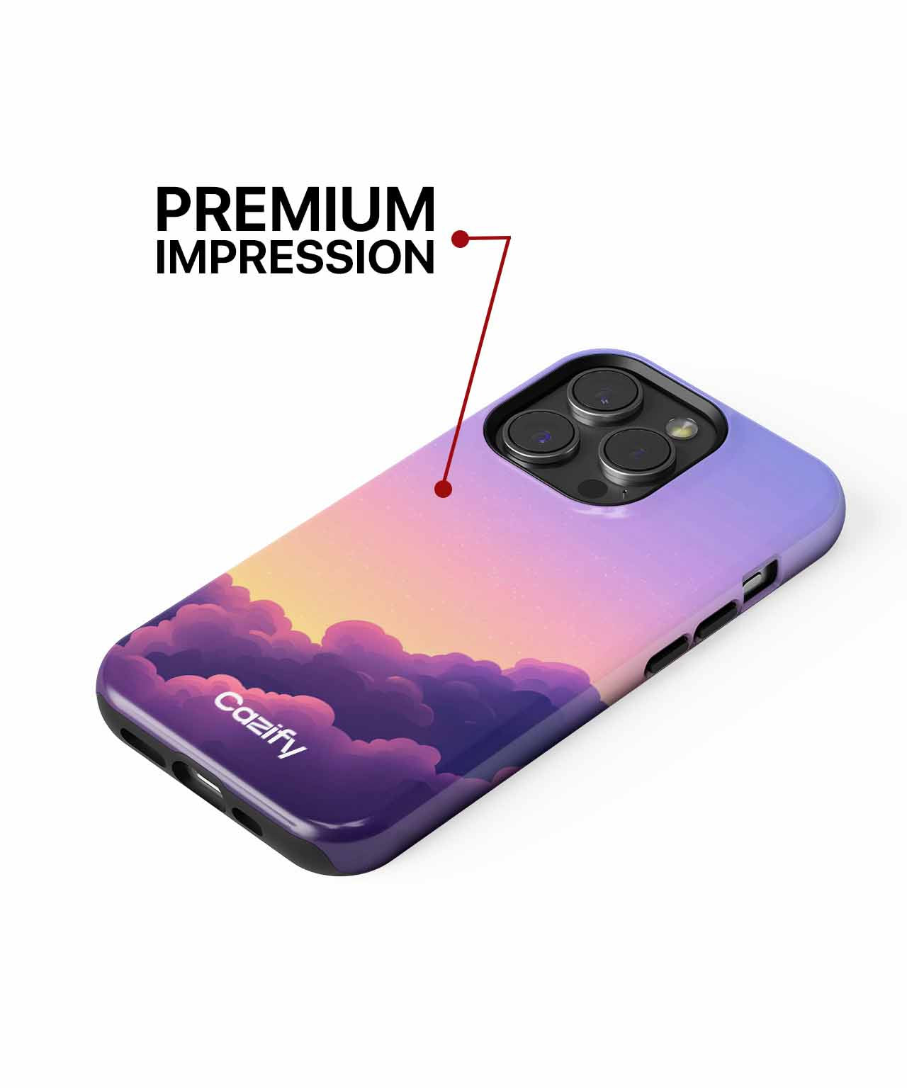 Dreamy Colorful Sky Dance iPhone case Case Cazify - Delivery Canada