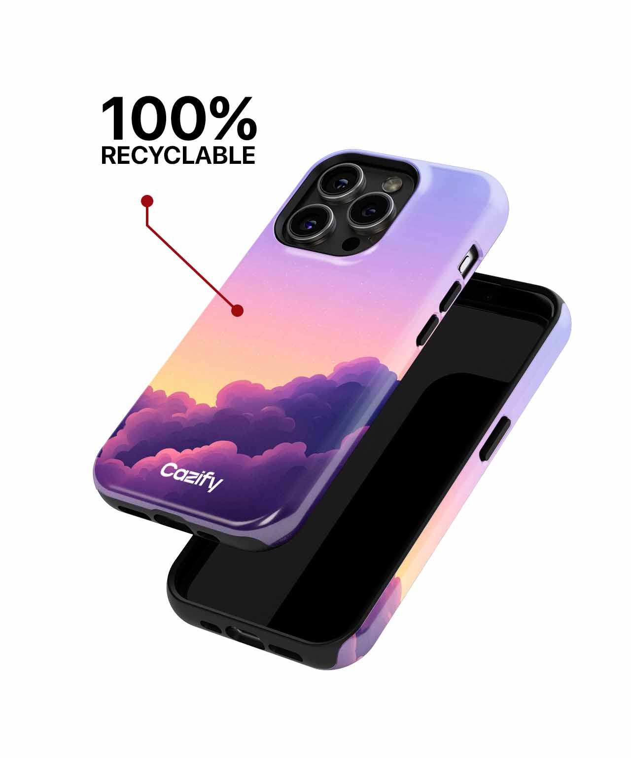Dreamy Colorful Sky Dance iPhone case Case Cazify - Delivery Canada