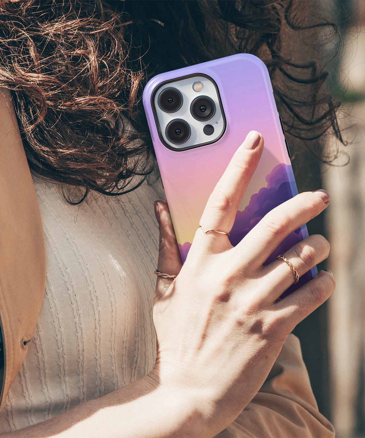 Dreamy Colorful Sky Dance iPhone case Case Cazify - Delivery Canada