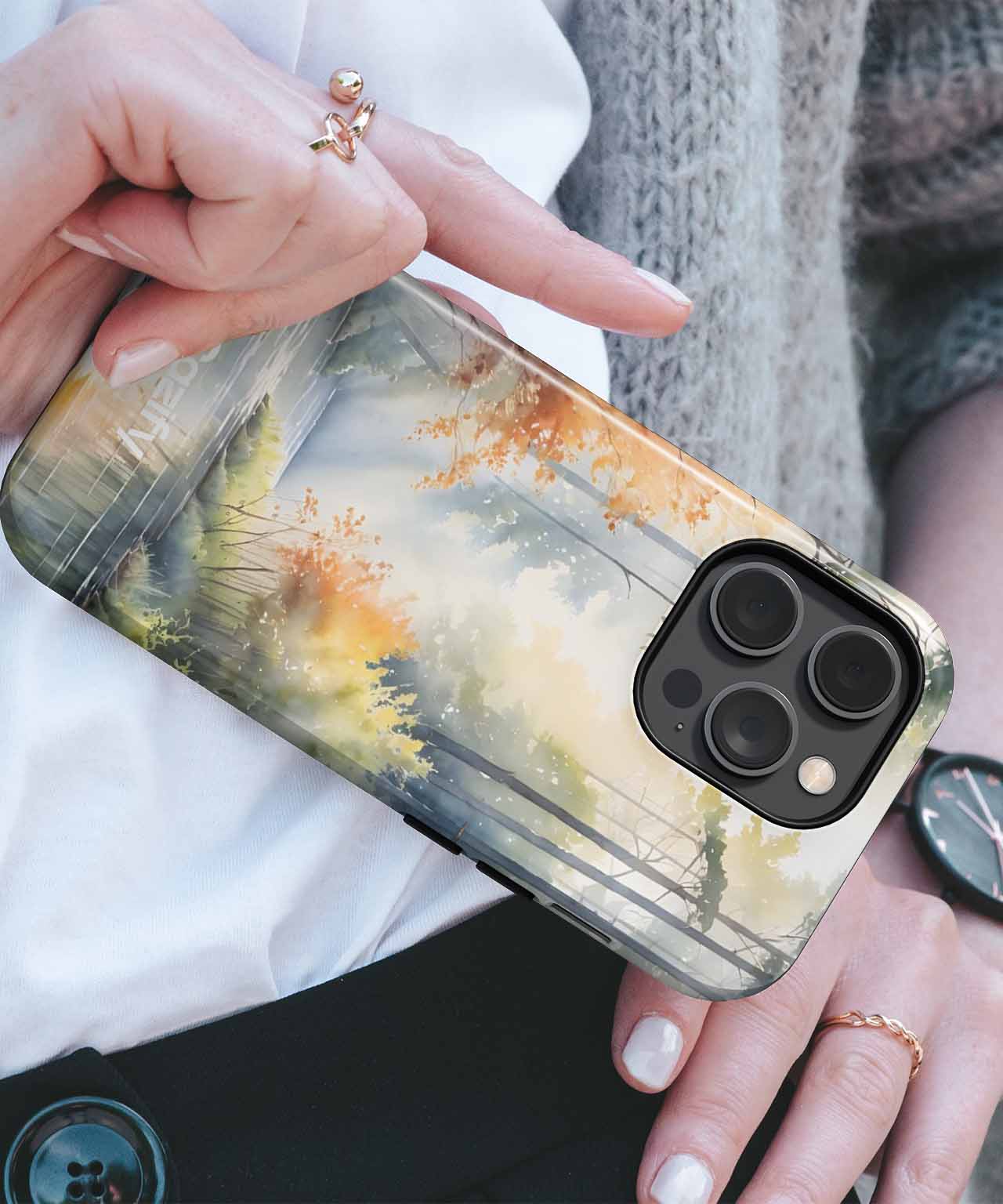 Dreamy Forest Stream Serenity iPhone case Case Cazify - Delivery Canada