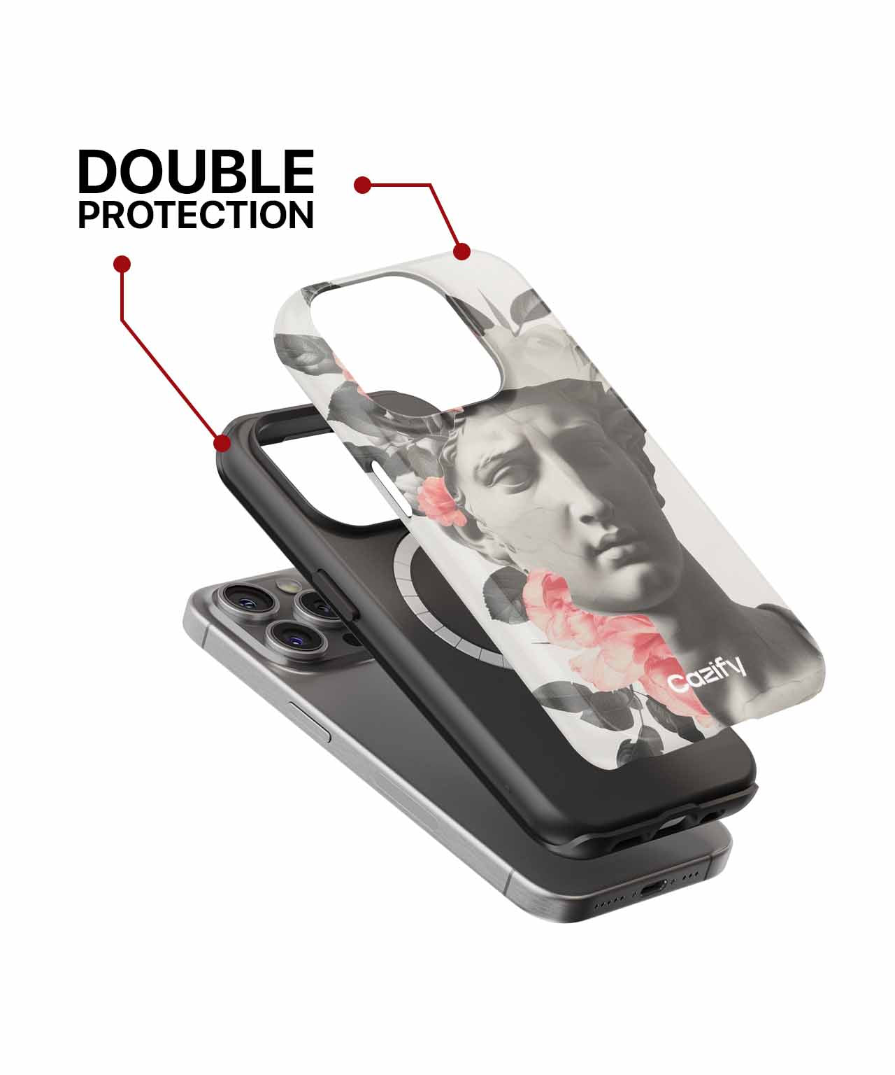Elegant Floral Statue Magic iPhone case Case Cazify - Delivery Canada