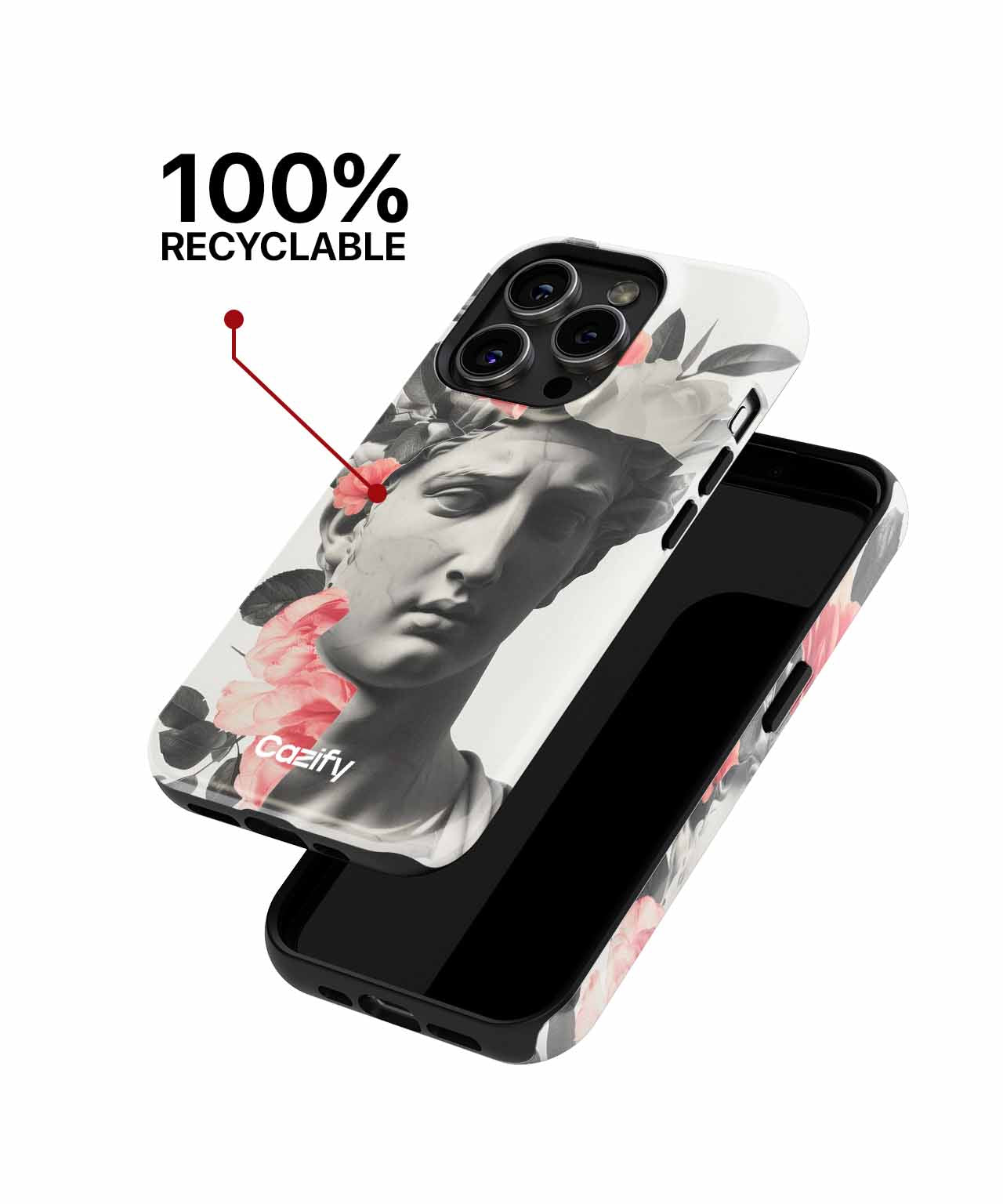 Elegant Floral Statue Magic iPhone case Case Cazify - Delivery Canada