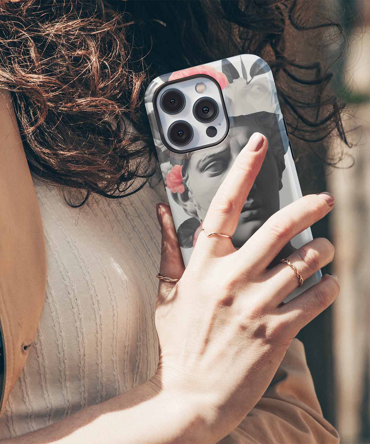 Elegant Floral Statue Magic iPhone case Case Cazify - Delivery Canada