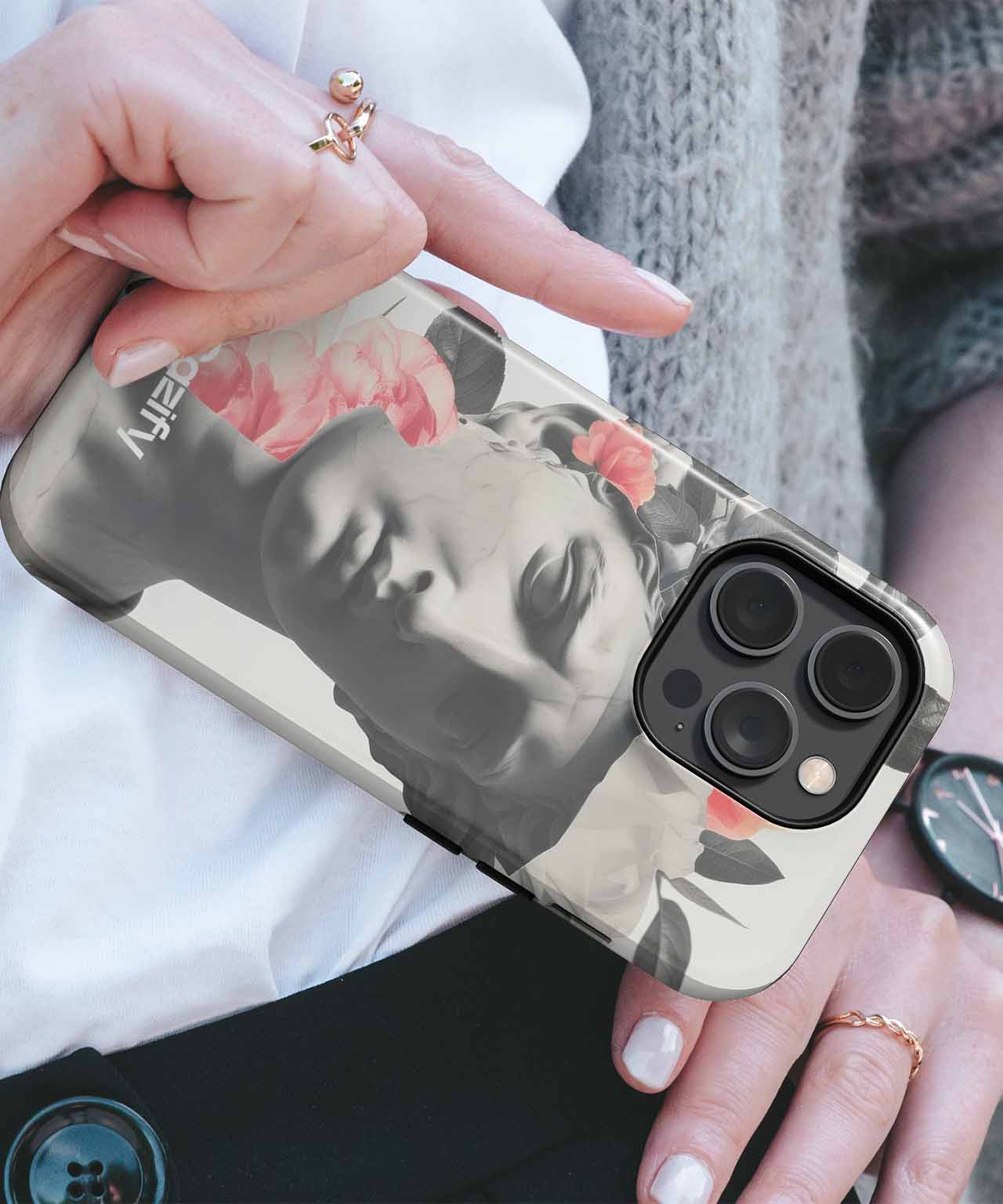 Elegant Floral Statue Magic iPhone case Case Cazify - Delivery Canada
