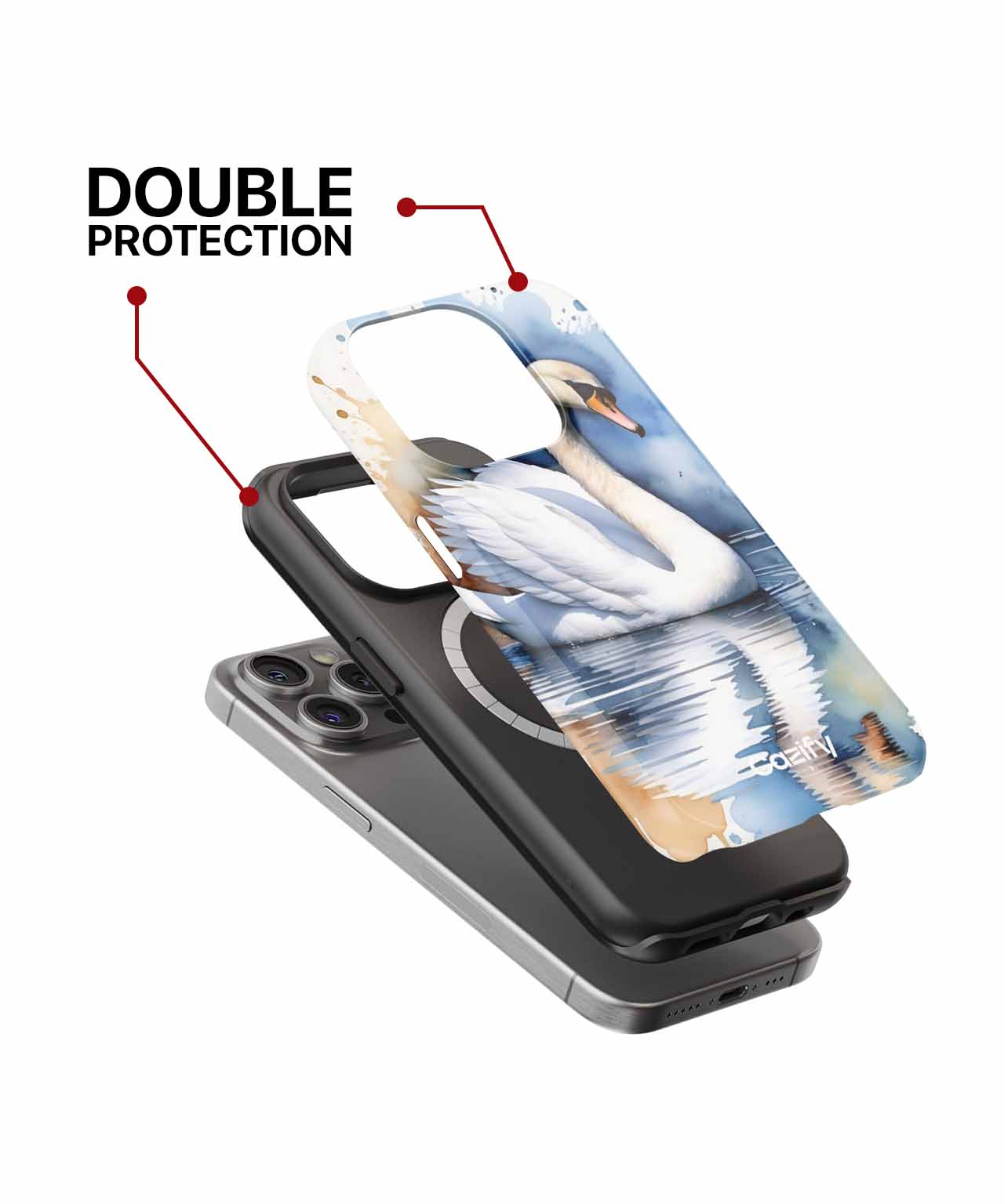 Elegant Water Dancer Gliding Gracefully iPhone case Case Cazify - Delivery Canada