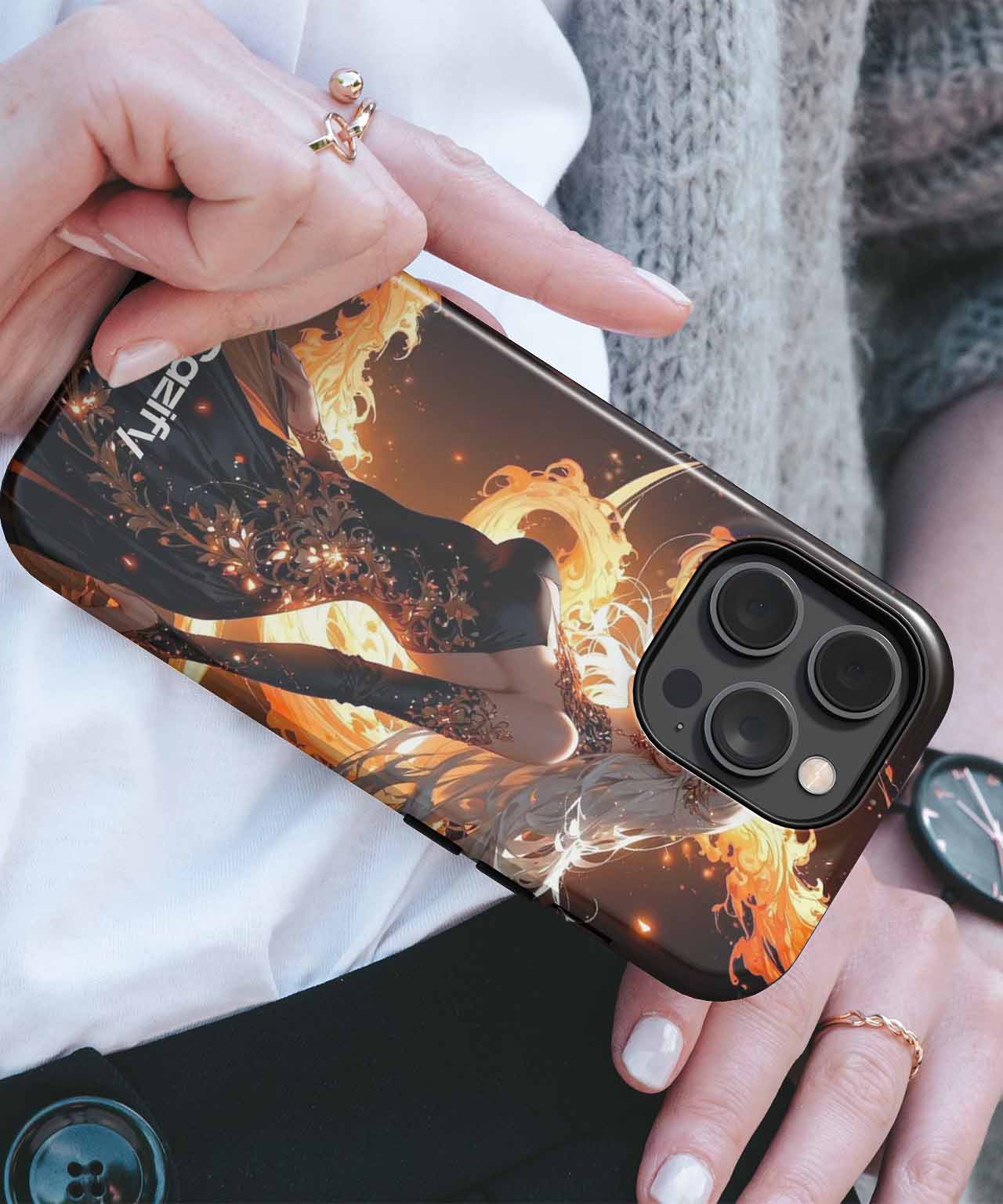 Ethereal Fire Dance of Enchantment iPhone case Case Cazify - Delivery Canada