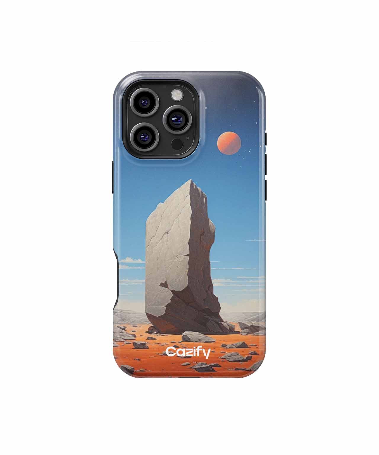 Ethereal Rock Standing Proud Under Stars iPhone case Case Cazify - Delivery Canada