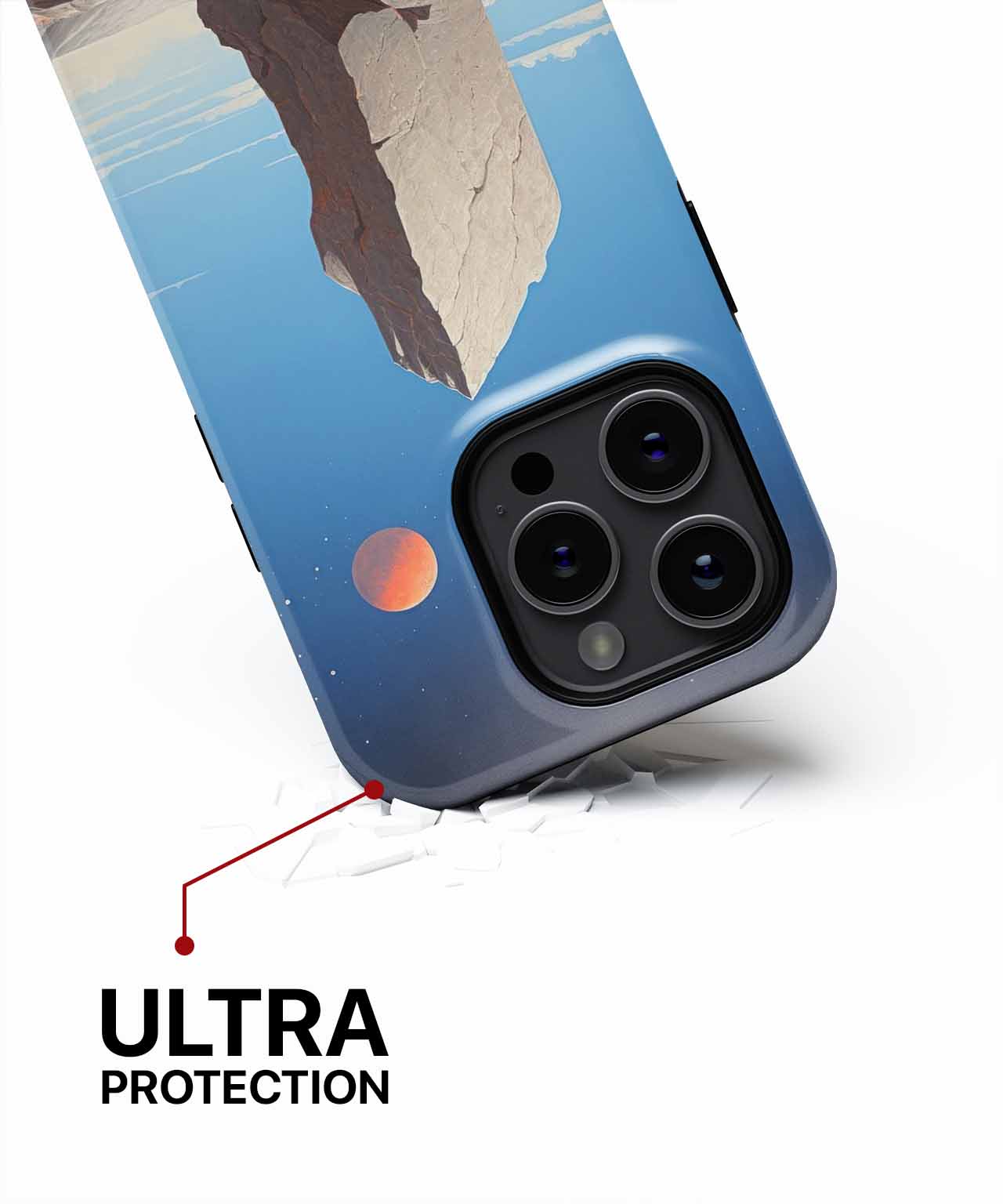 Ethereal Rock Standing Proud Under Stars iPhone case Case Cazify - Delivery Canada