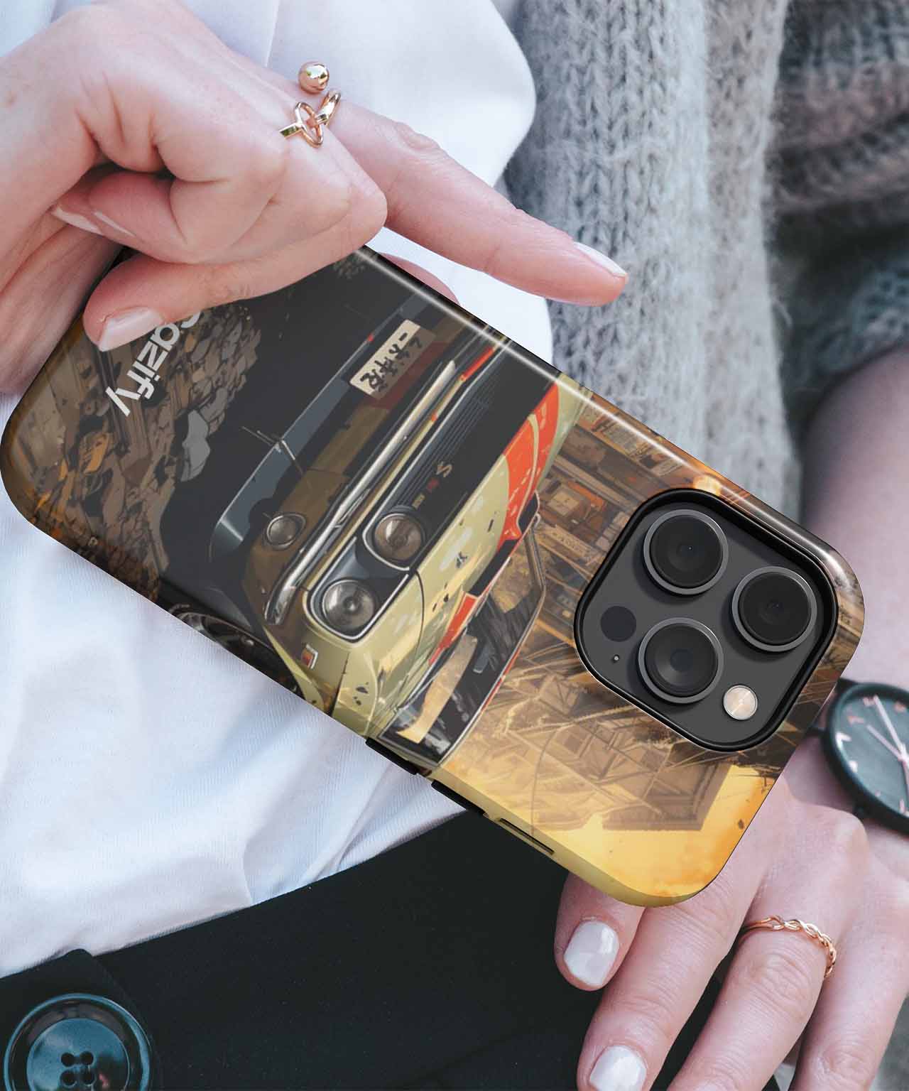 Fast Nostalgic Muscle Car Adventure iPhone case Case Cazify - Delivery Canada