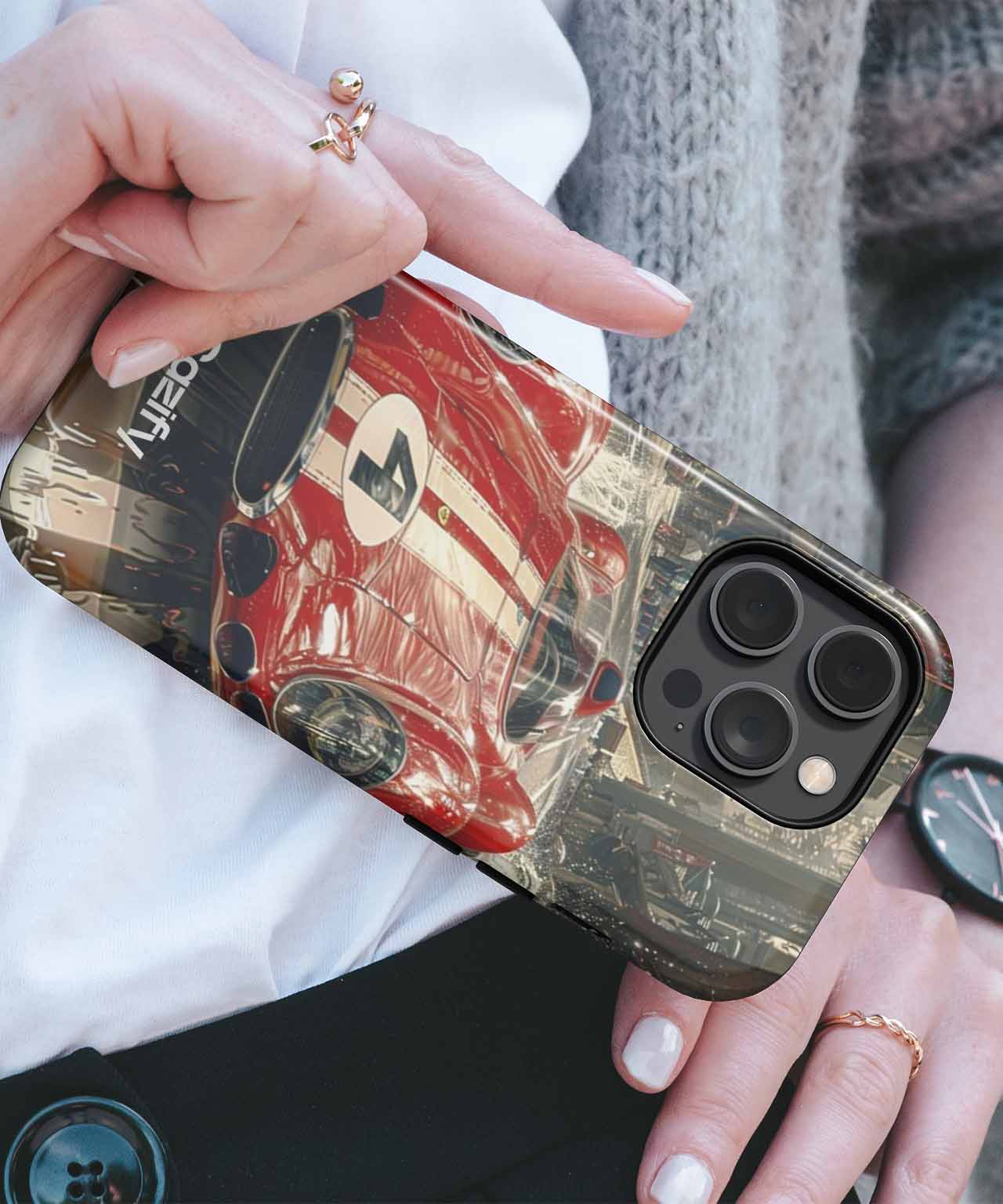 Fastest Red Racer Splashes Through Town iPhone case Case Cazify - Delivery Canada