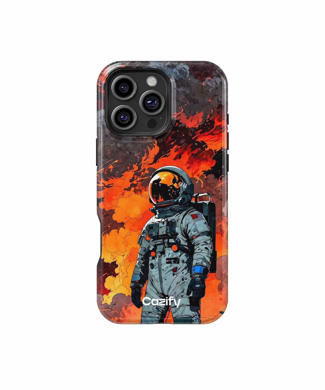 Fiery Space Walk in Chaos iPhone case Case Cazify - Delivery Canada