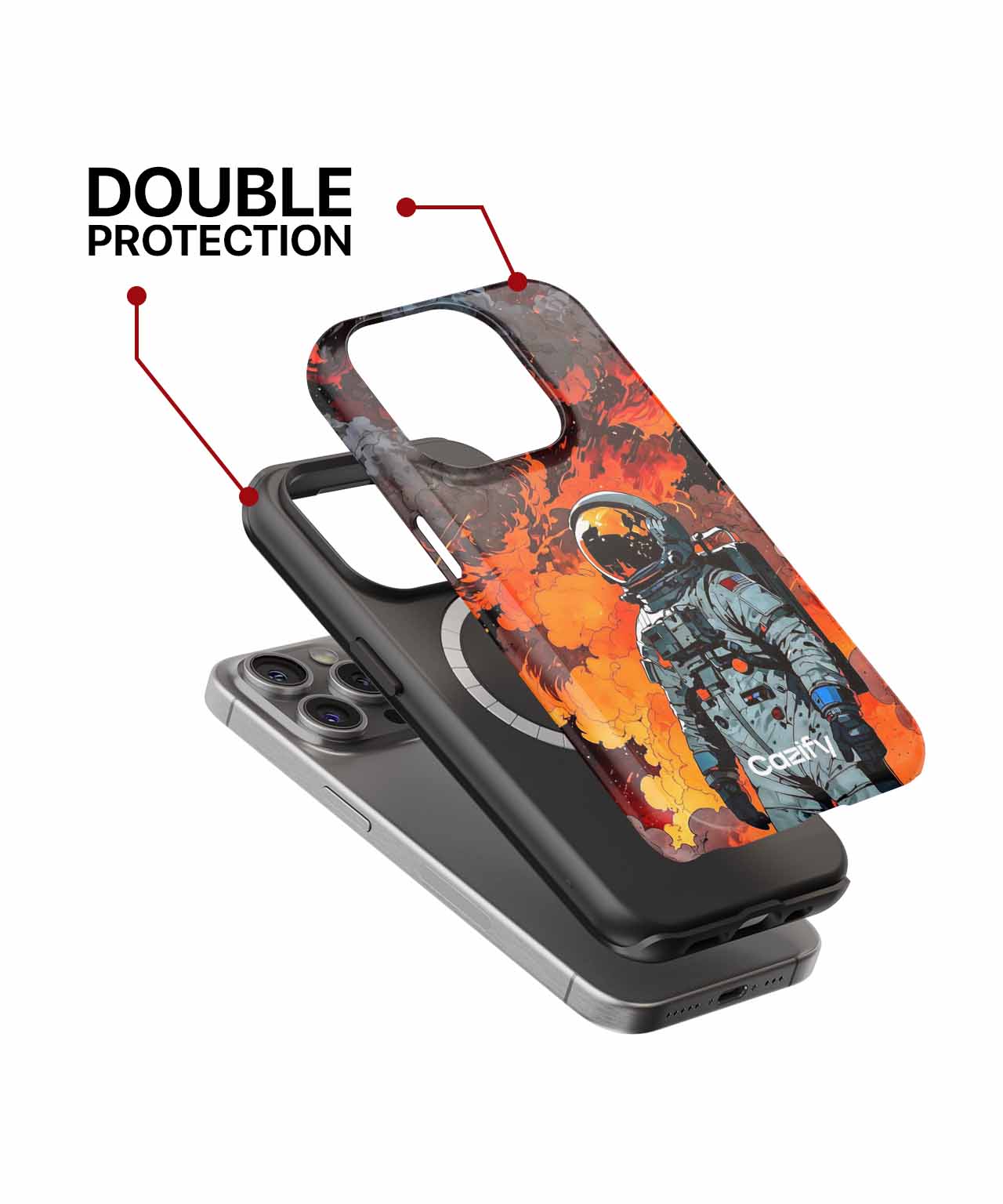 Fiery Space Walk in Chaos iPhone case Case Cazify - Delivery Canada