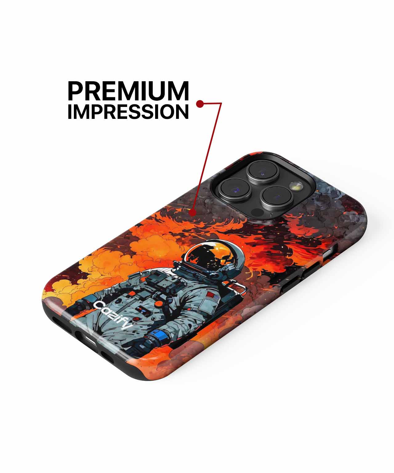 Fiery Space Walk in Chaos iPhone case Case Cazify - Delivery Canada