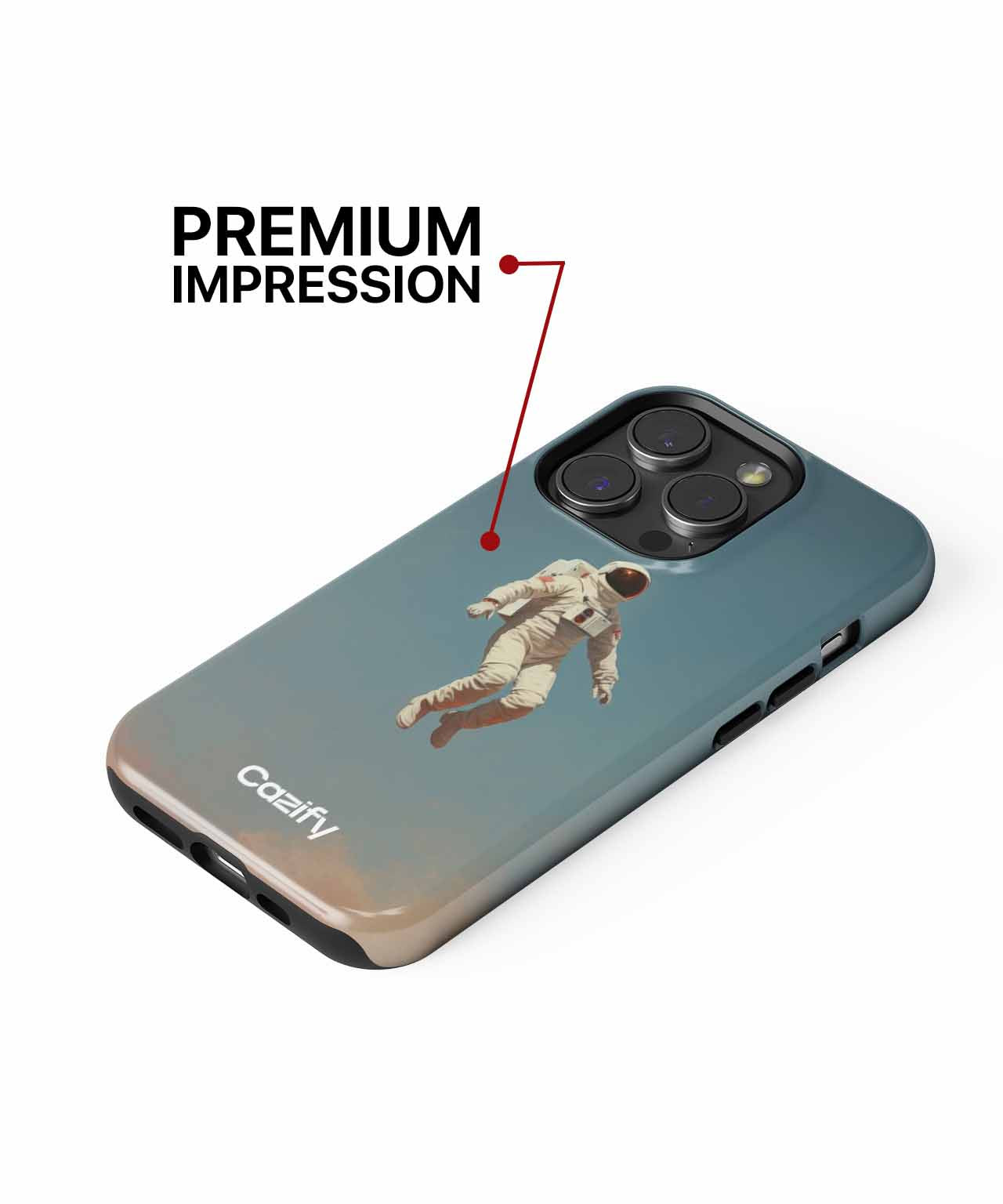 Floating Astronaut in a Dreamy Sky iPhone case Case Cazify - Delivery Canada
