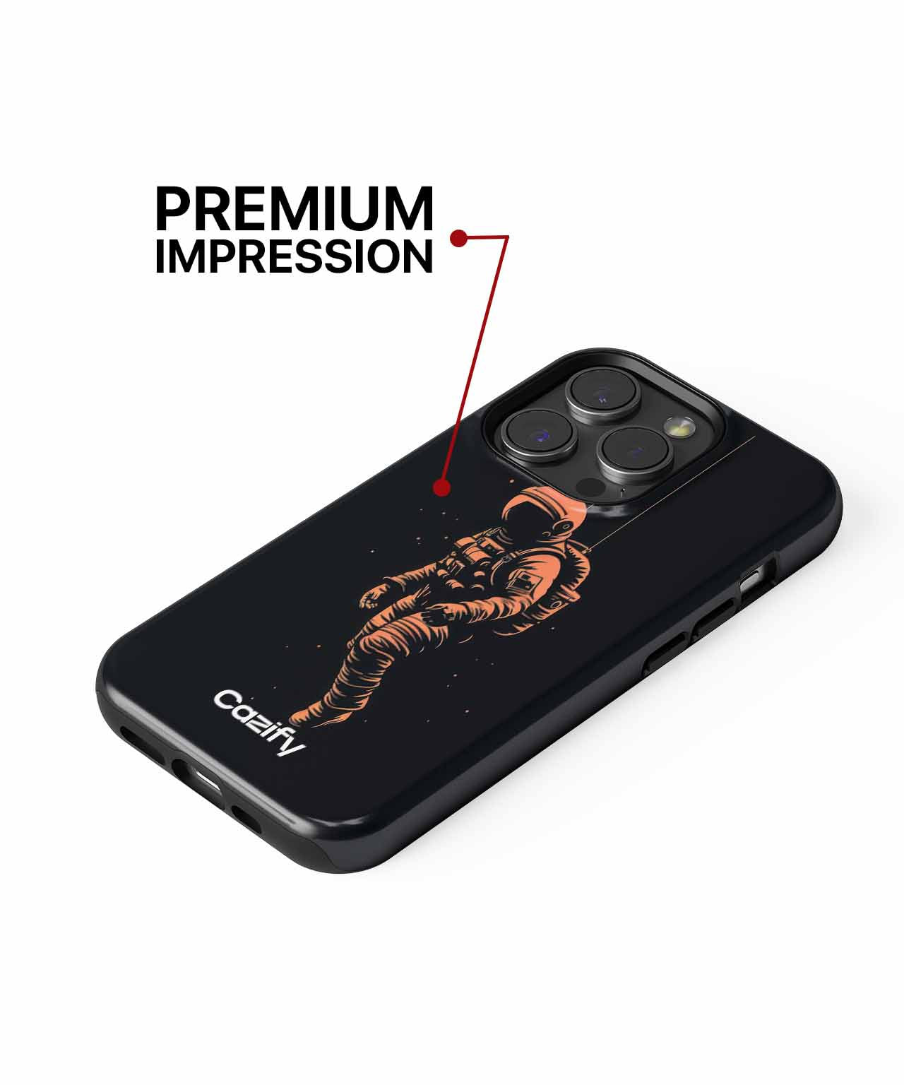 Floating Spacewalker in Cosmic Limbo iPhone case Case Cazify - Delivery Canada