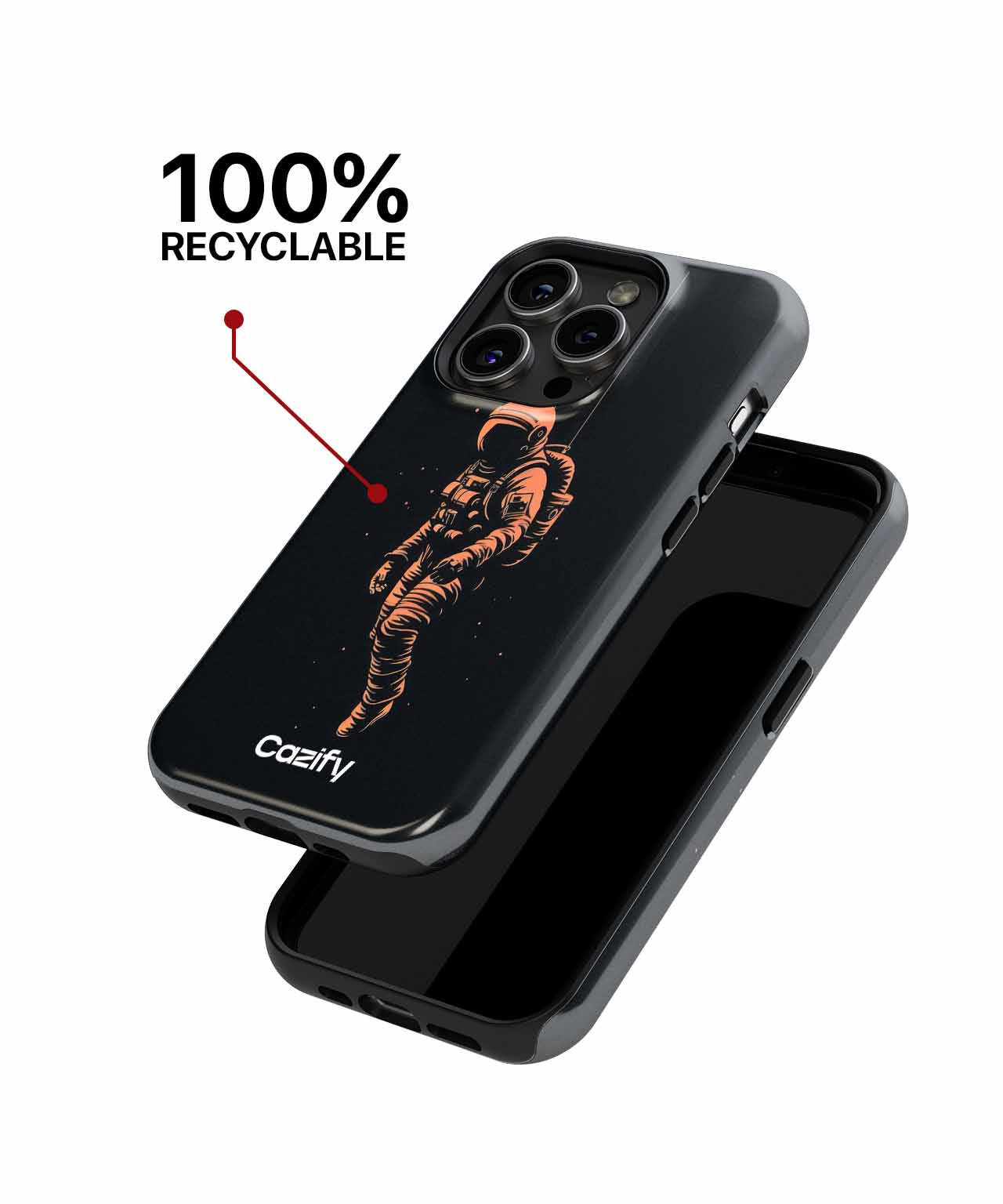 Floating Spacewalker in Cosmic Limbo iPhone case Case Cazify - Delivery Canada