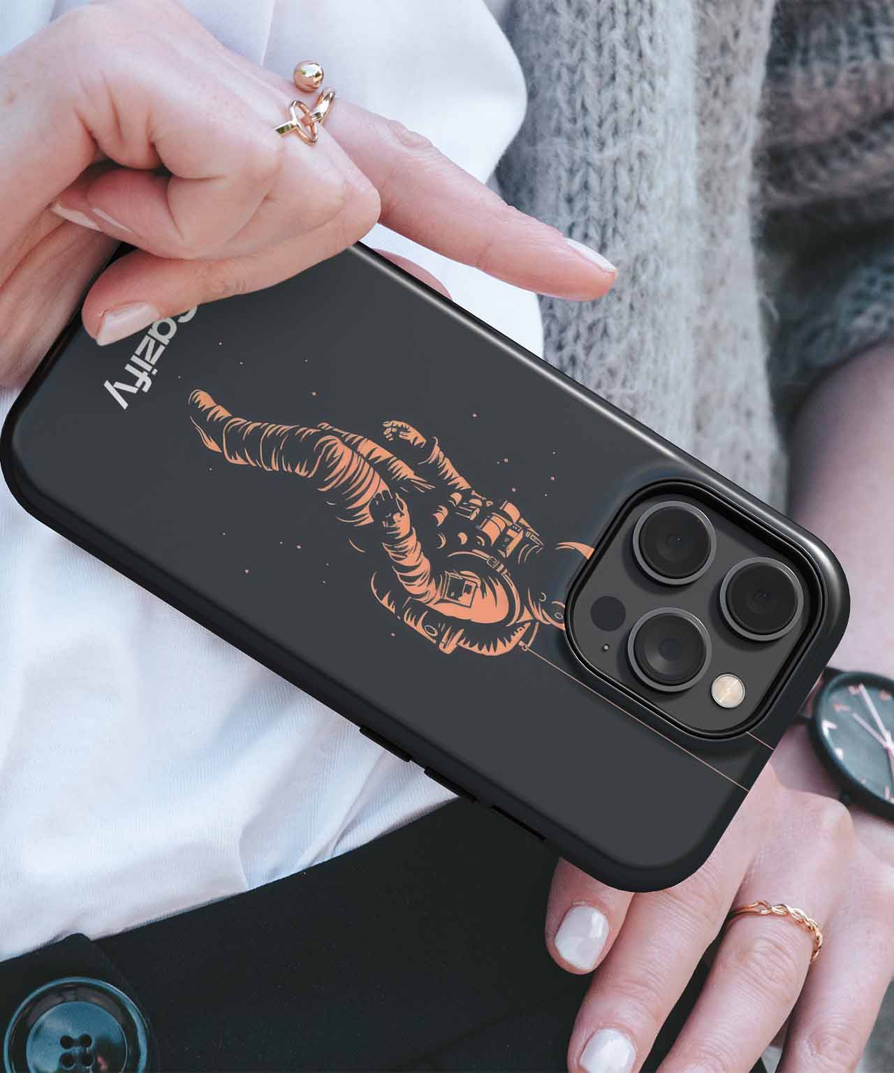Floating Spacewalker in Cosmic Limbo iPhone case Case Cazify - Delivery Canada