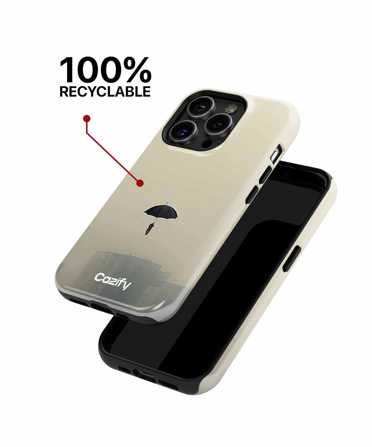 Floating Umbrella in Foggy Skies iPhone case Case Cazify - Delivery Canada