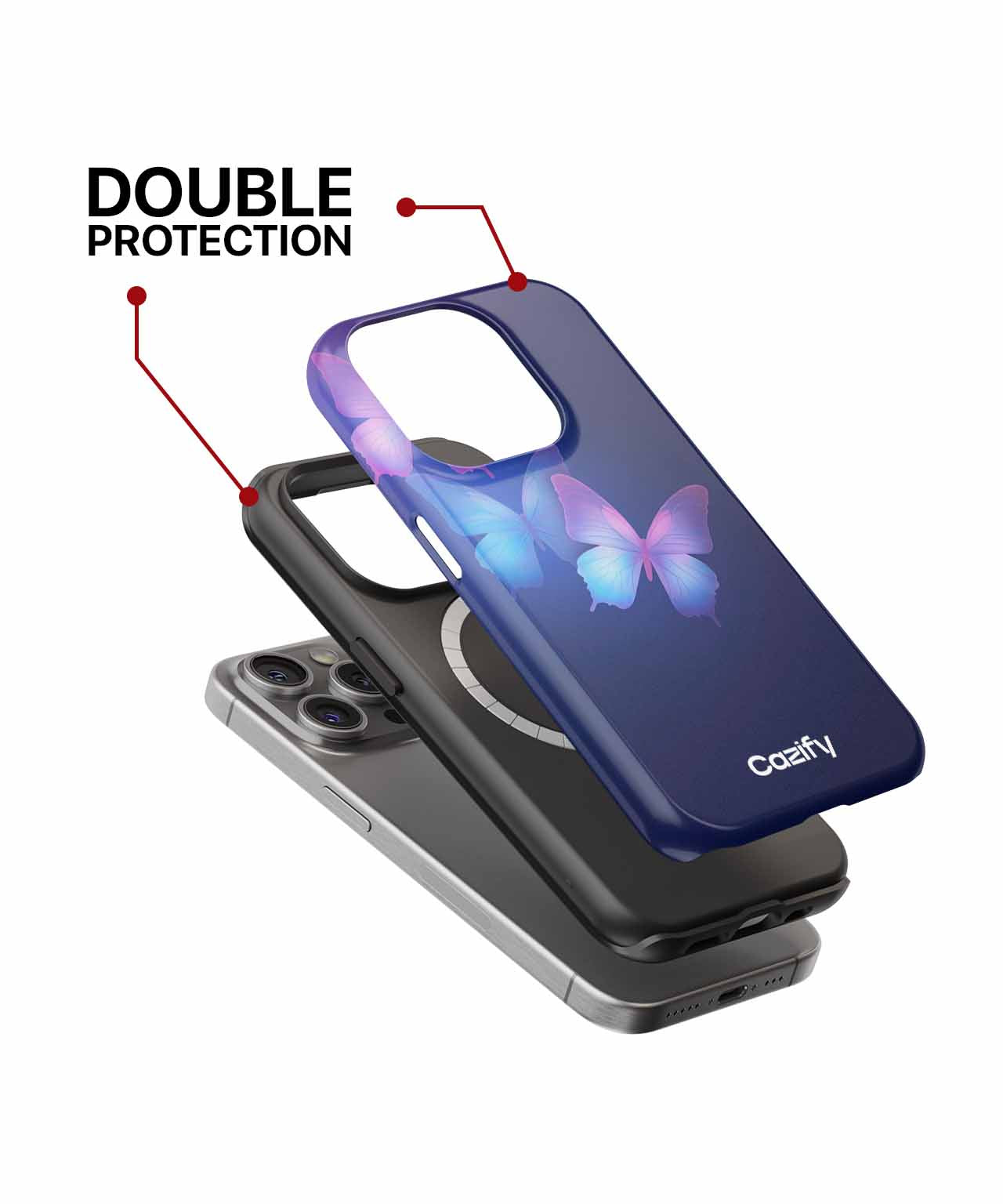 Fluttering Colorful Butterflies in Flight iPhone case Case Cazify - Delivery Canada
