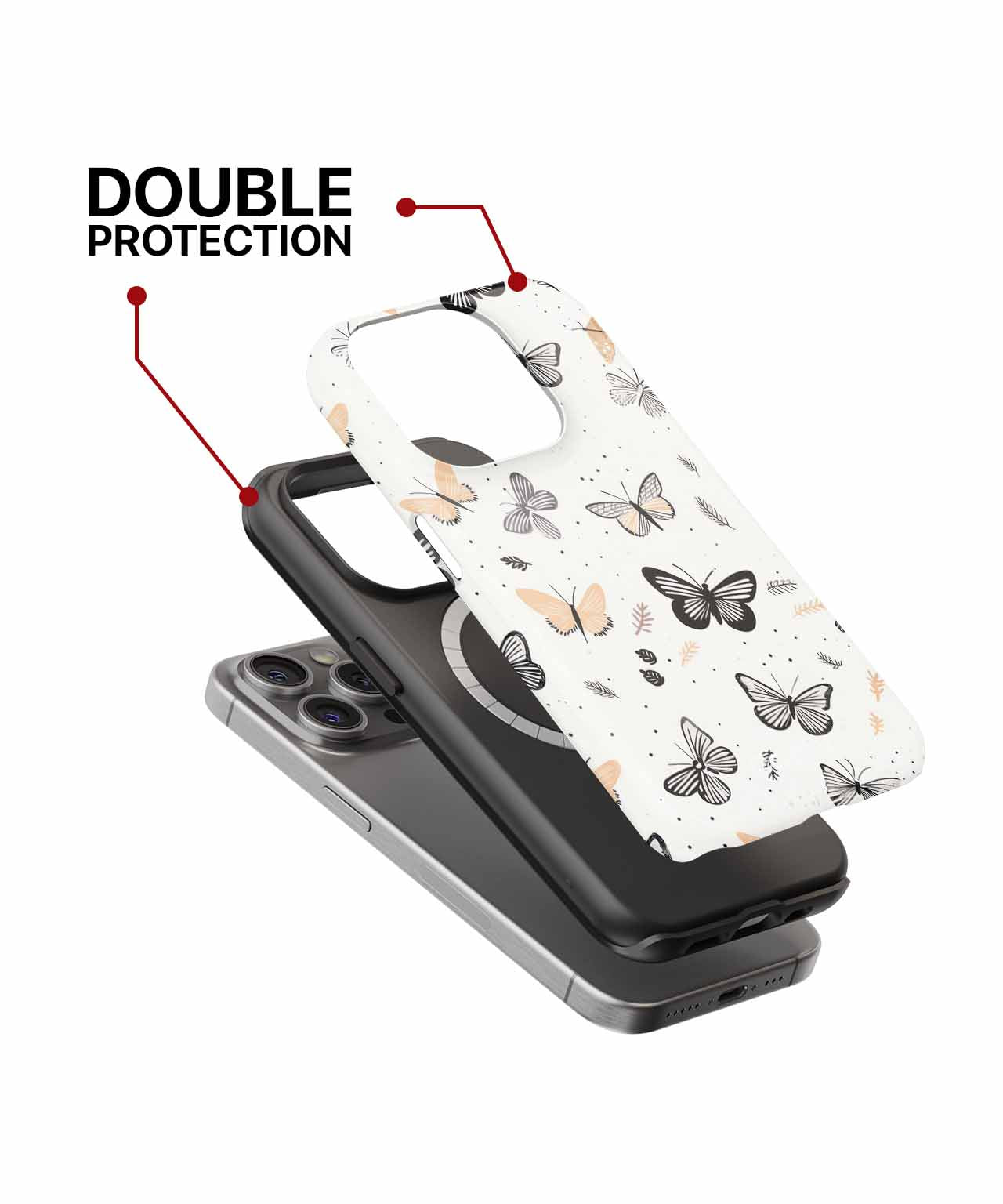 Fluttering Fun with Butterflies Everywhere iPhone case Case Cazify - Delivery Canada