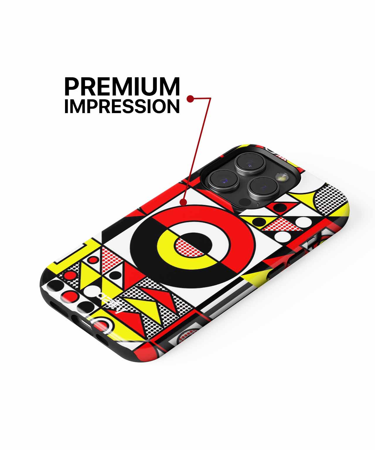 Funky Geometric Color Explosion iPhone case Case Cazify - Delivery Canada