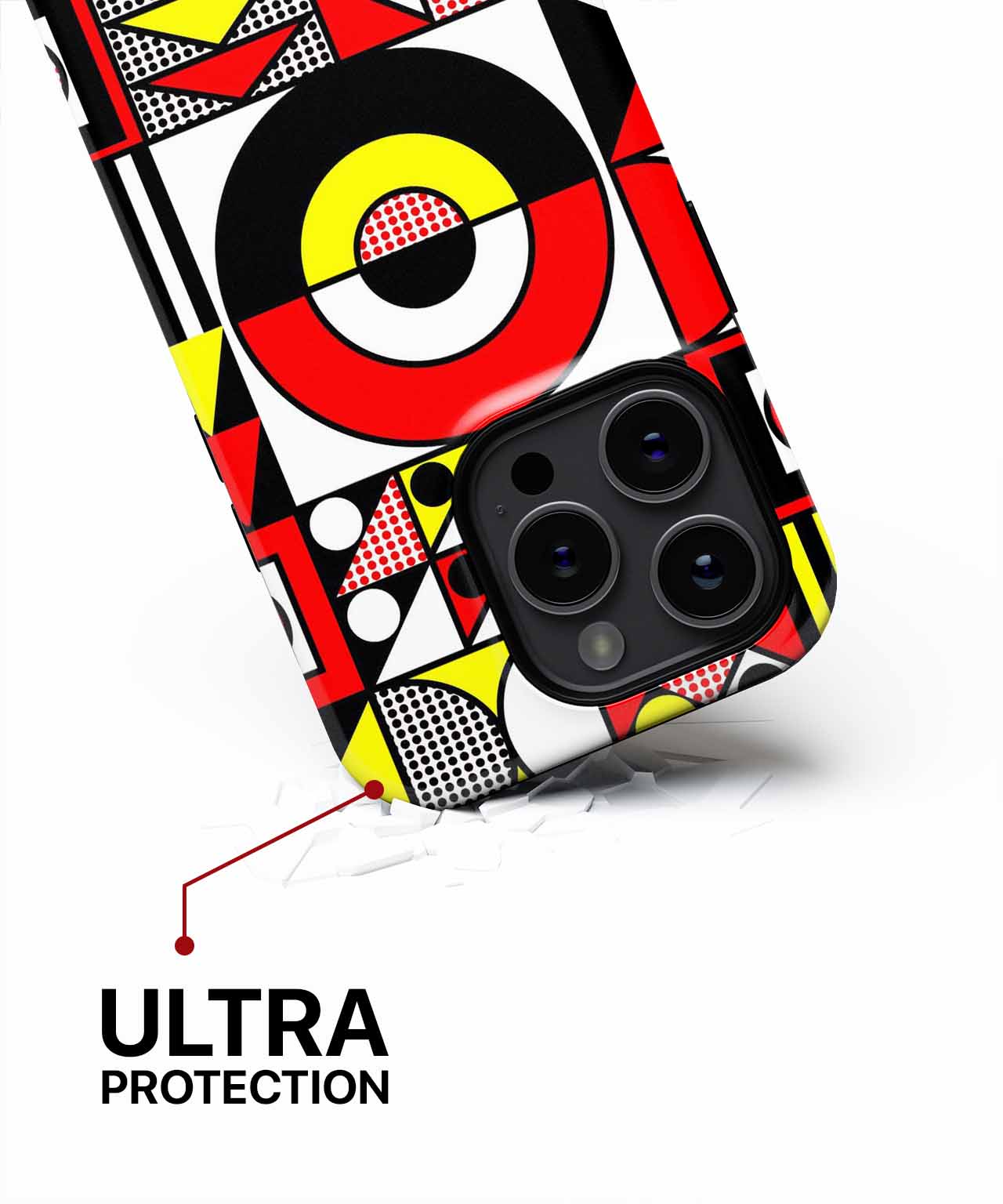 Funky Geometric Color Explosion iPhone case Case Cazify - Delivery Canada