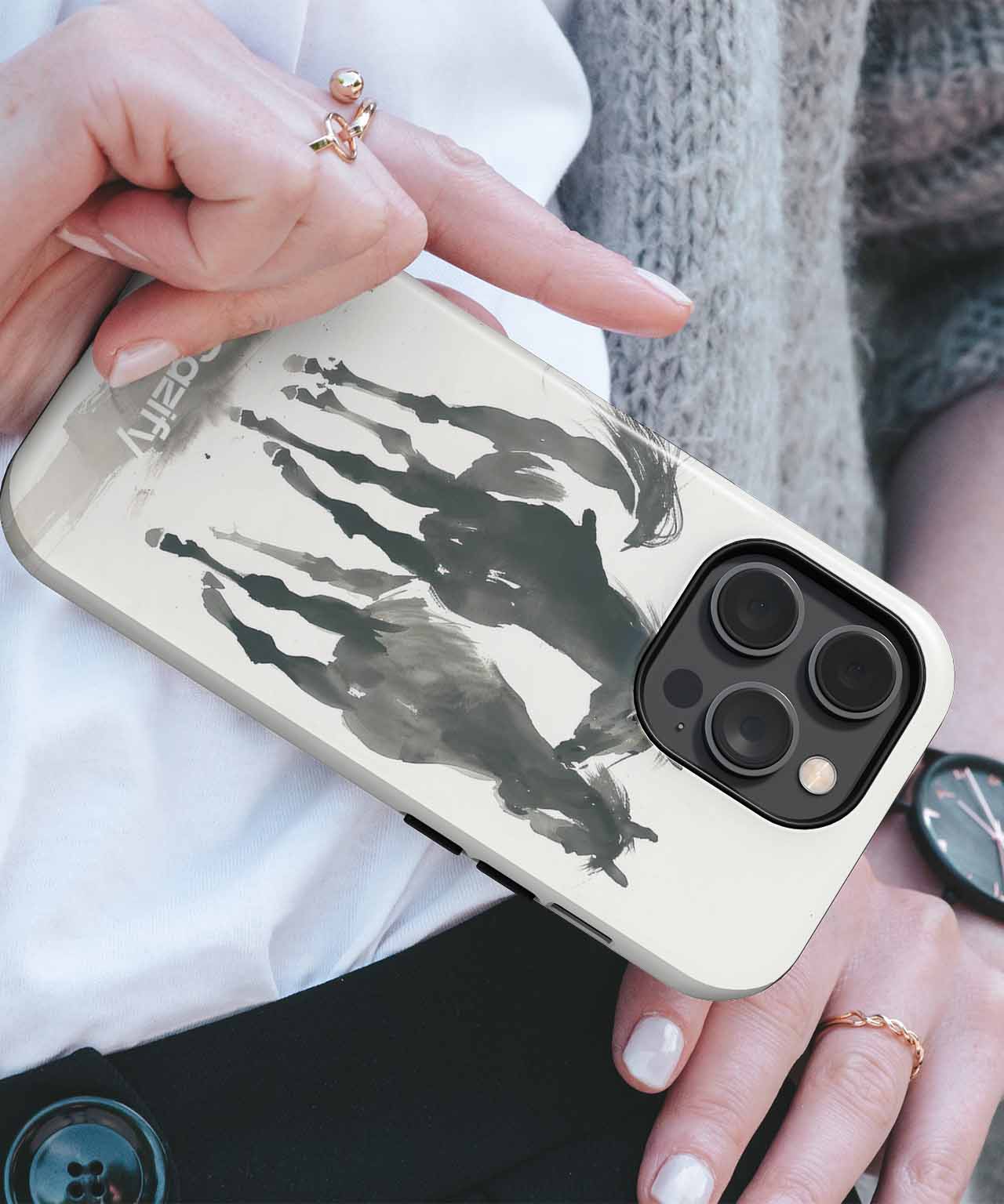 Galloping Shadows of Joyful Horses iPhone case Case Cazify - Delivery Canada